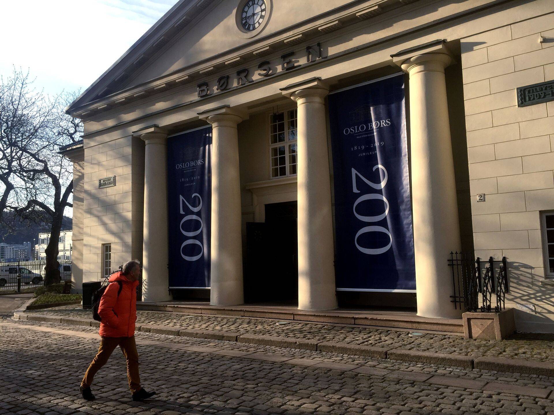 Oslo Börsi hoone 2019. aasta aprillis.