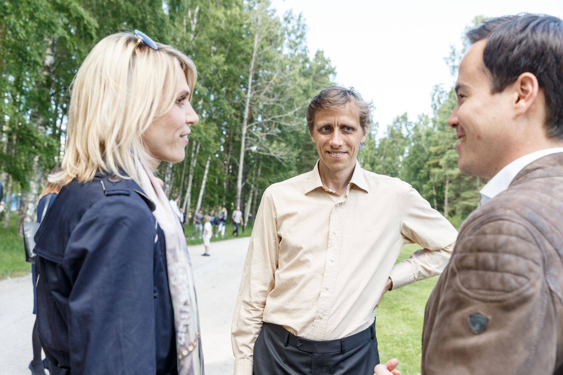 Urve Palo, Ahti Heinla ja Stefan Maurer
