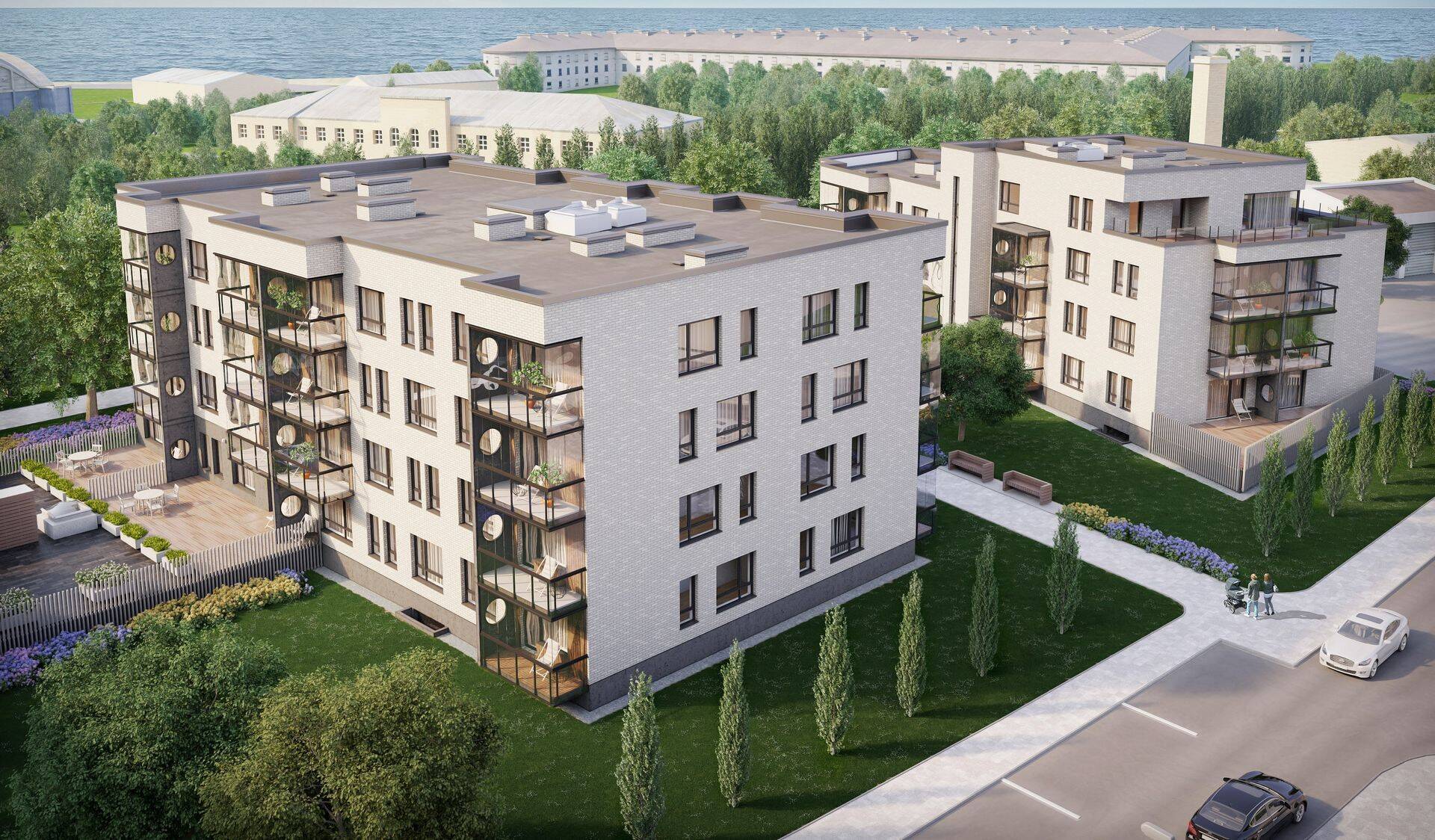 Vibu 2 ja 4 kortermajade projekt, mis on üks paljudest YIT arendusprojektidest Tallinnas.