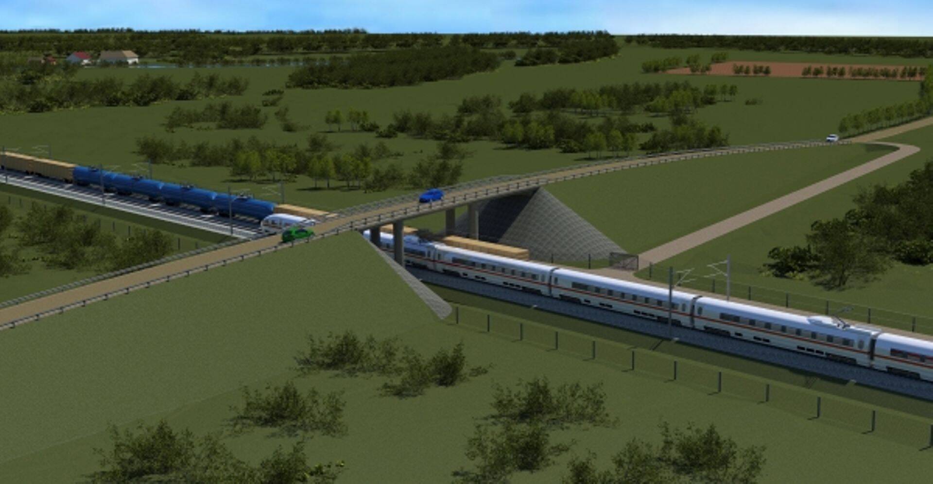Viadukt Rail Balticu trassil