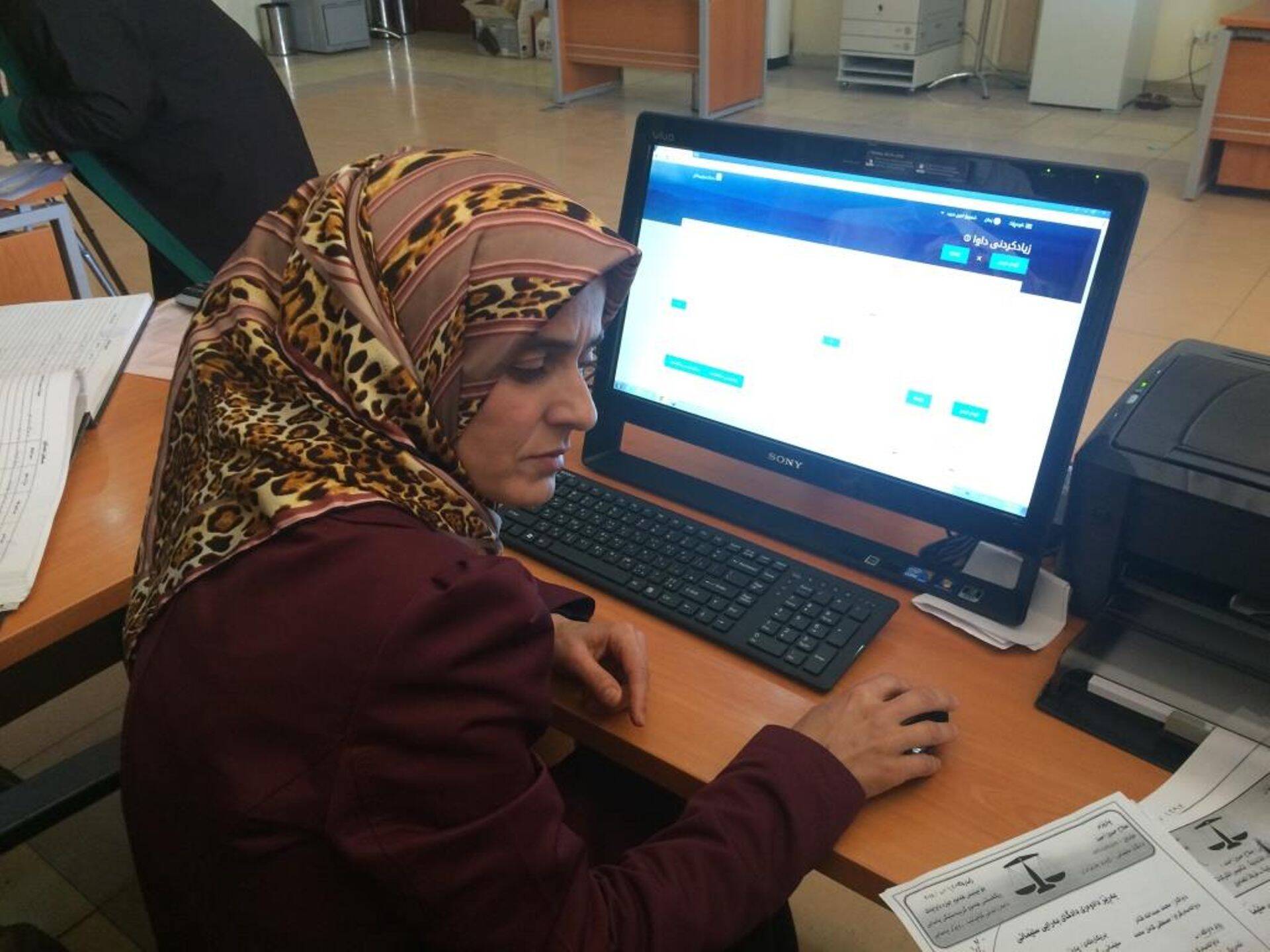 Sulaymaniyah provintsi kohtusekretär Shawbo Amin Majid on üks neist, kes saab hakata eestlaste loodud süsteemi kasutama.