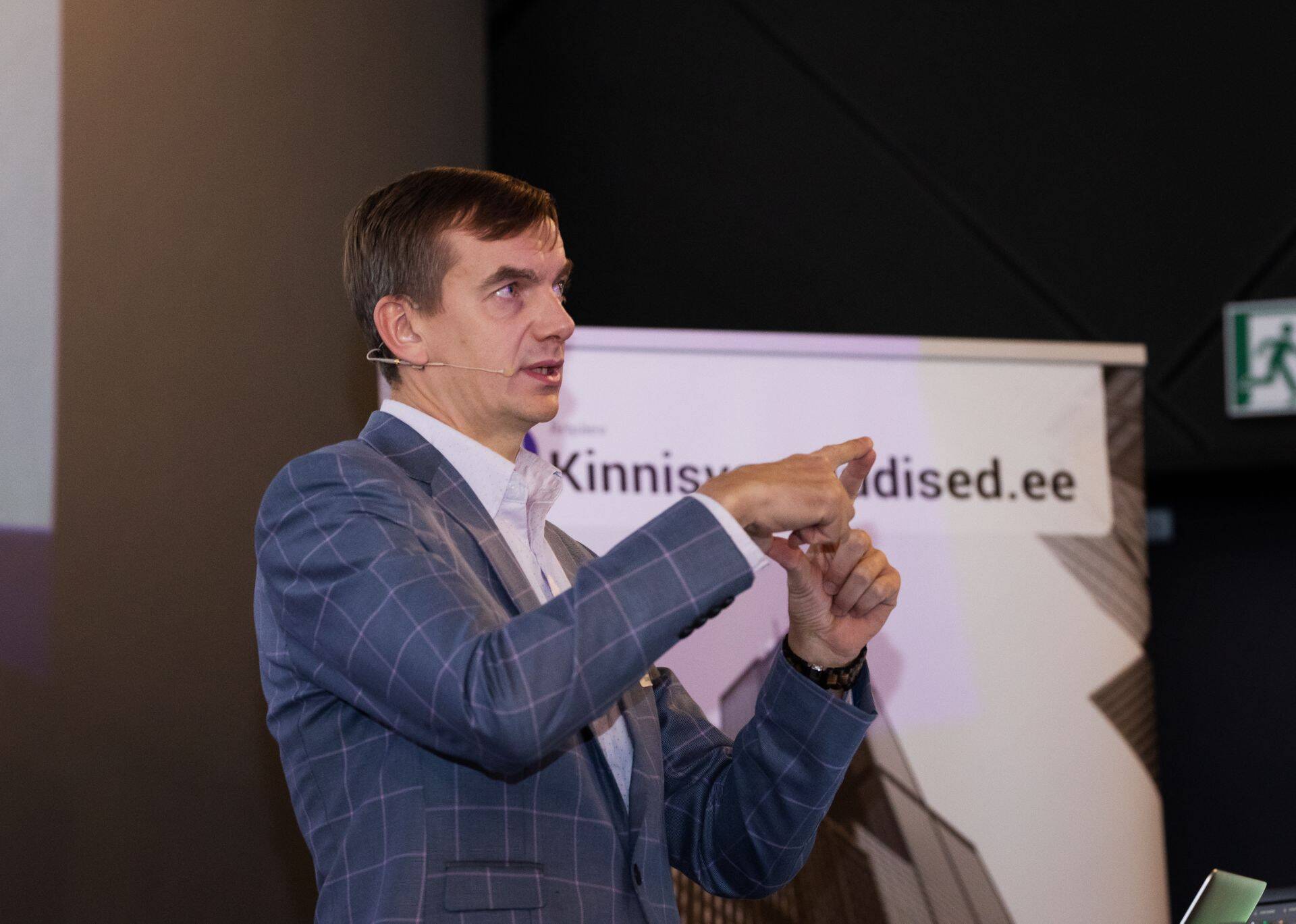 Uus Maa Kinnisvarabüroo äripindade juhtiv maakler ja kliendisuhete juht Fred Linnukütt Ärikinnisvara halduse konverentsil