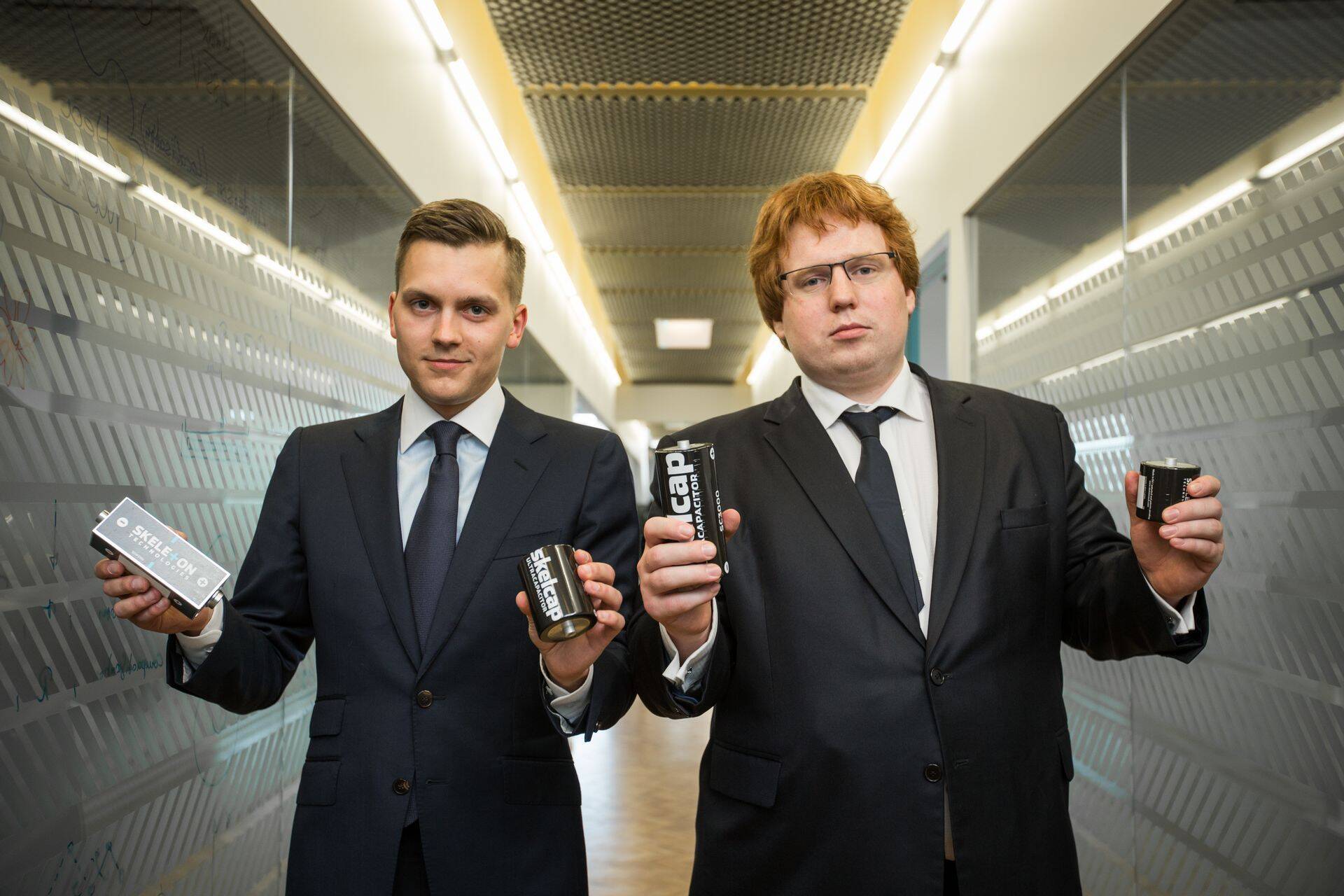 Skeleton Technologies asutajad Oliver Ahlberg ja Taavi Madiberk.