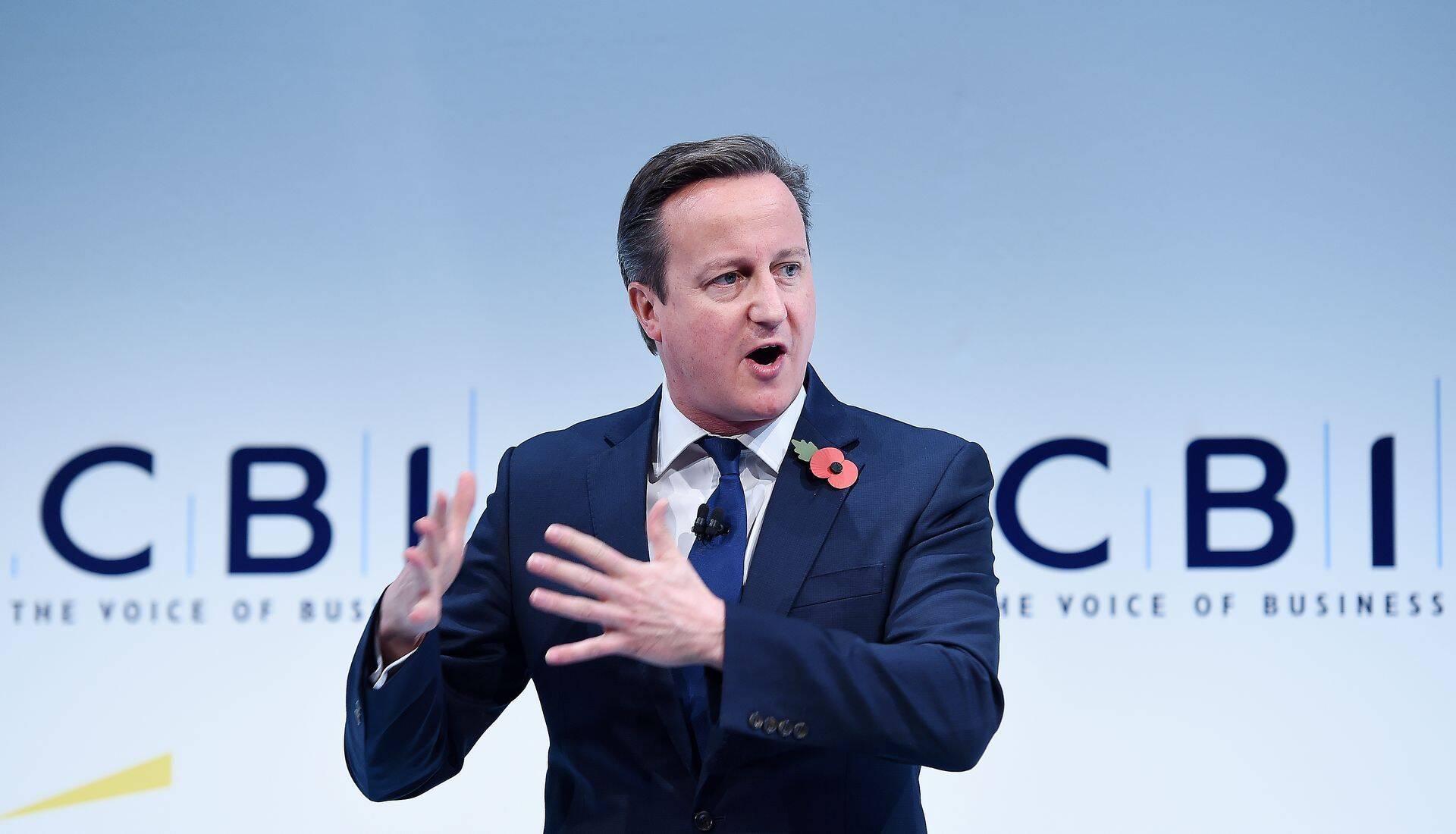 Briti peaminister David Cameron CBI konverentsil