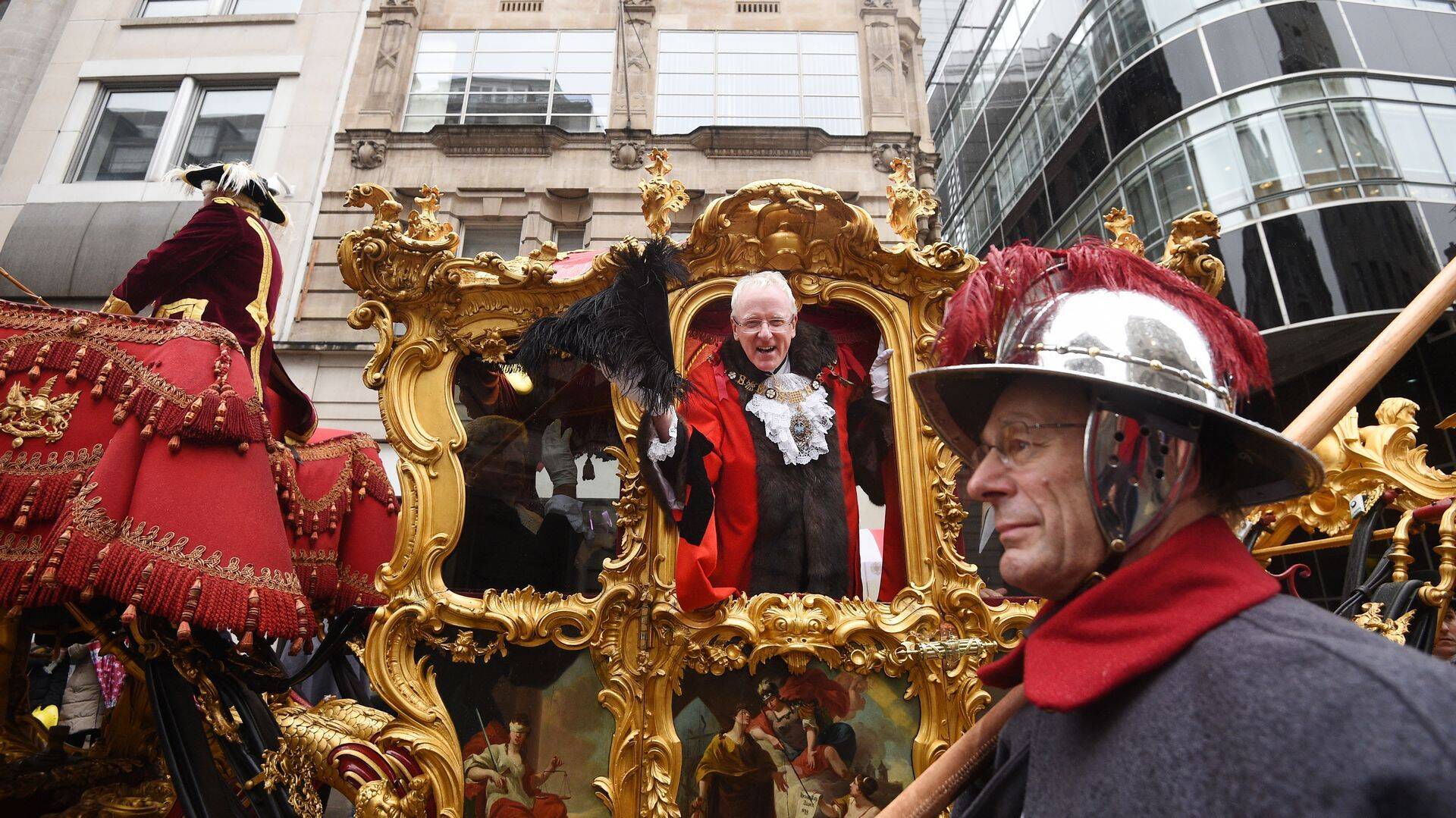 Lordmeer Andrew Parmley Londonis traditsioonilisel paraadil novembris.