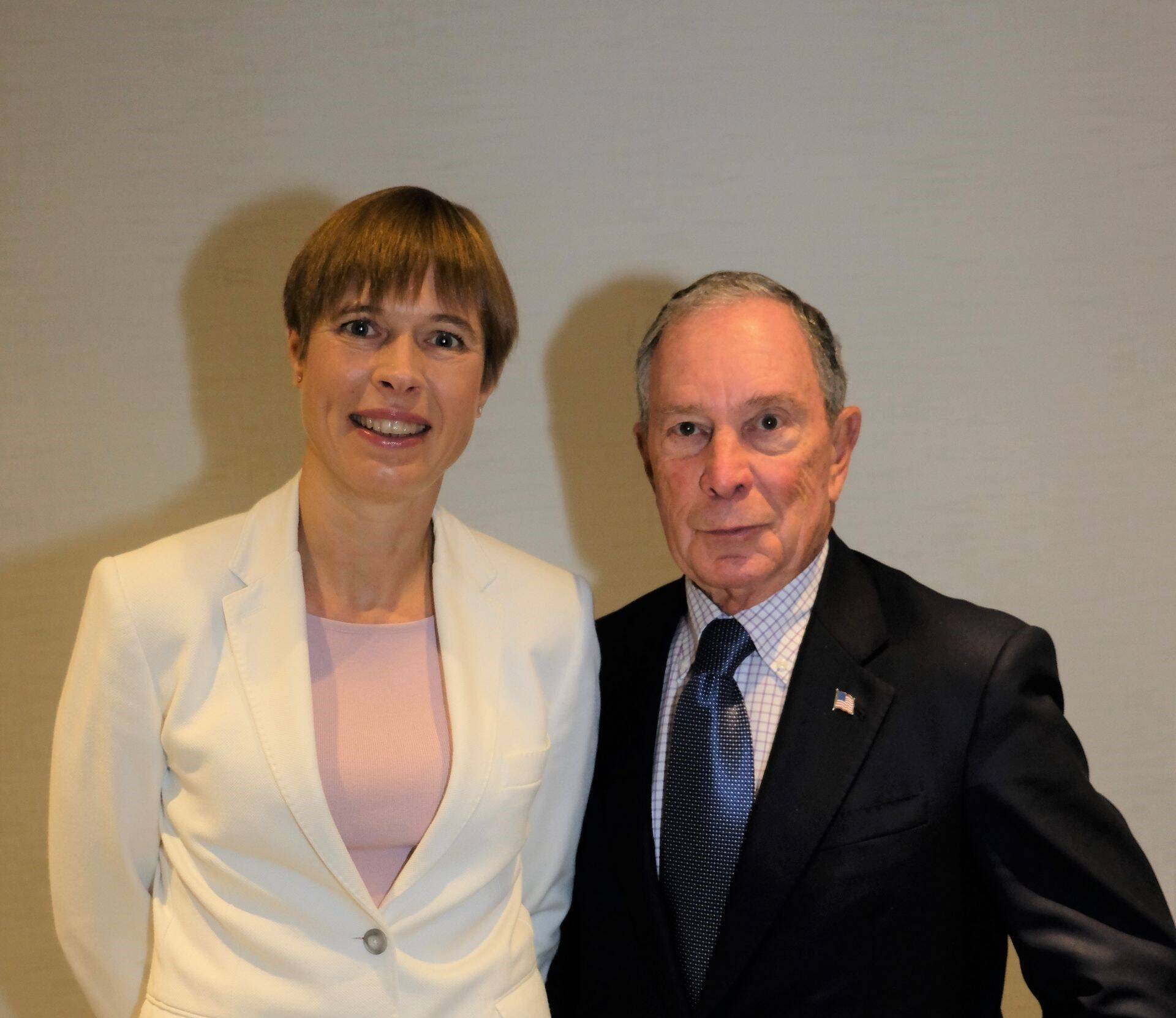 Kersti Kaljulaid ja Michael Bloomberg.