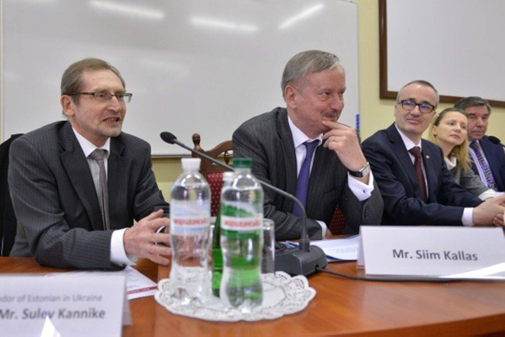 Сийм Каллас и посол Эстонии на Украине Сулев Каннике