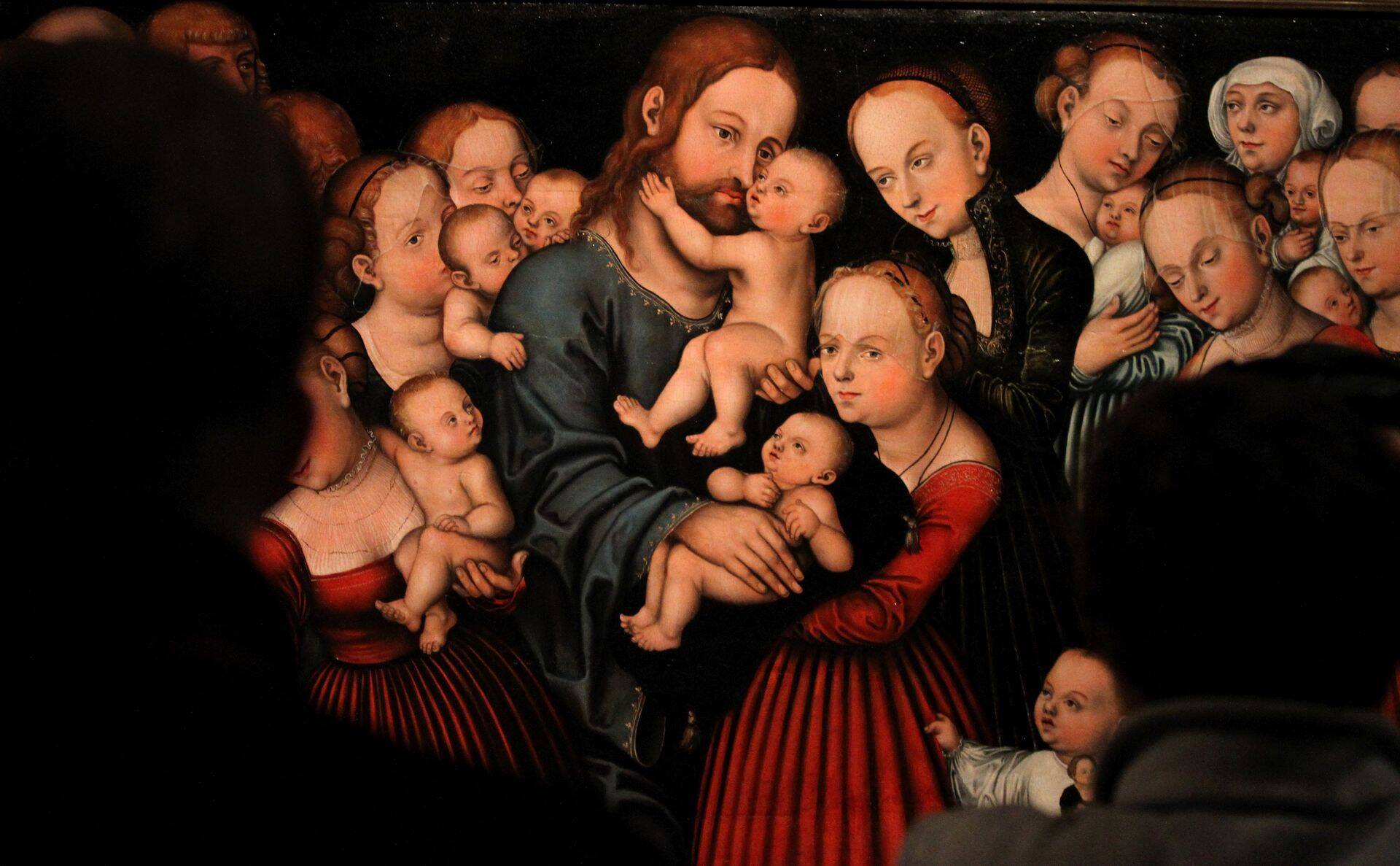 Lucas Cranach the Elderi maal "Kristus lapsi pühitsemas"