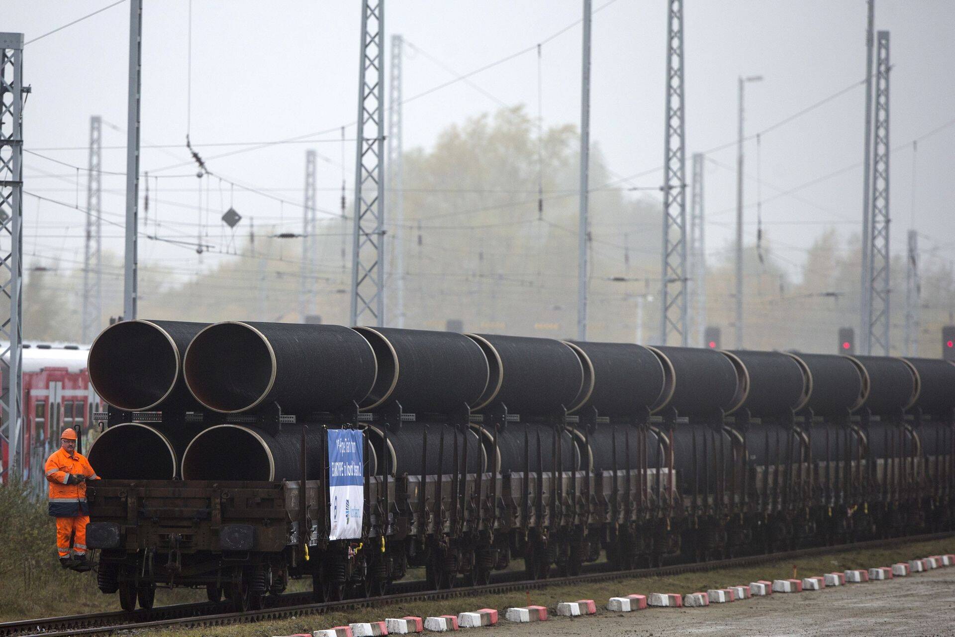 Torud Nord Stream 2 jaoks Saksamaal Rügeni saarel.