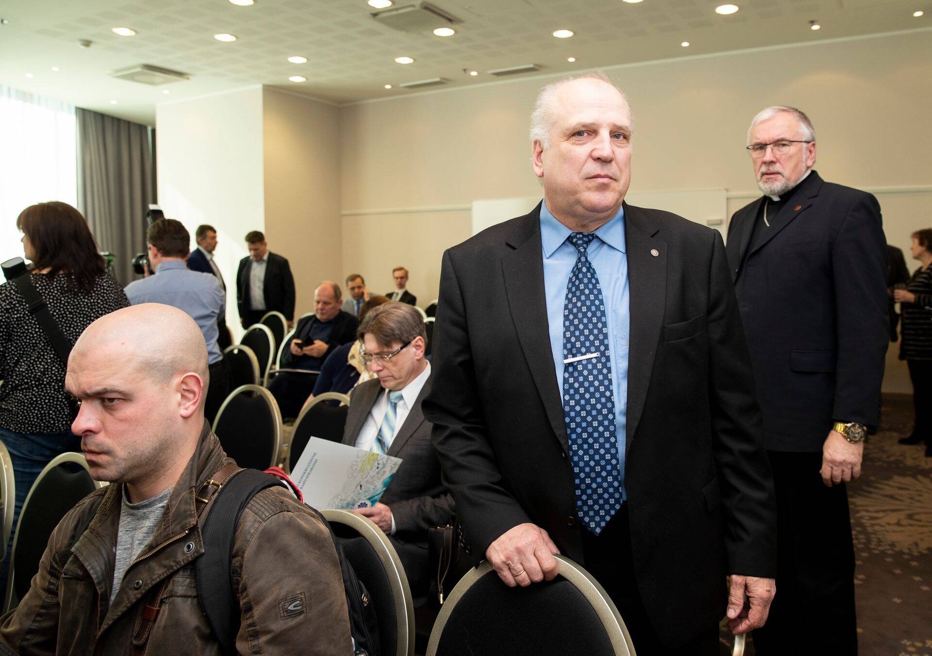 Mart Järvik on EKRE kandidaat maaeluministri ametikohale. Fotol Järvik lõppenud nädala laupäeval peetud EKRE volikogul.