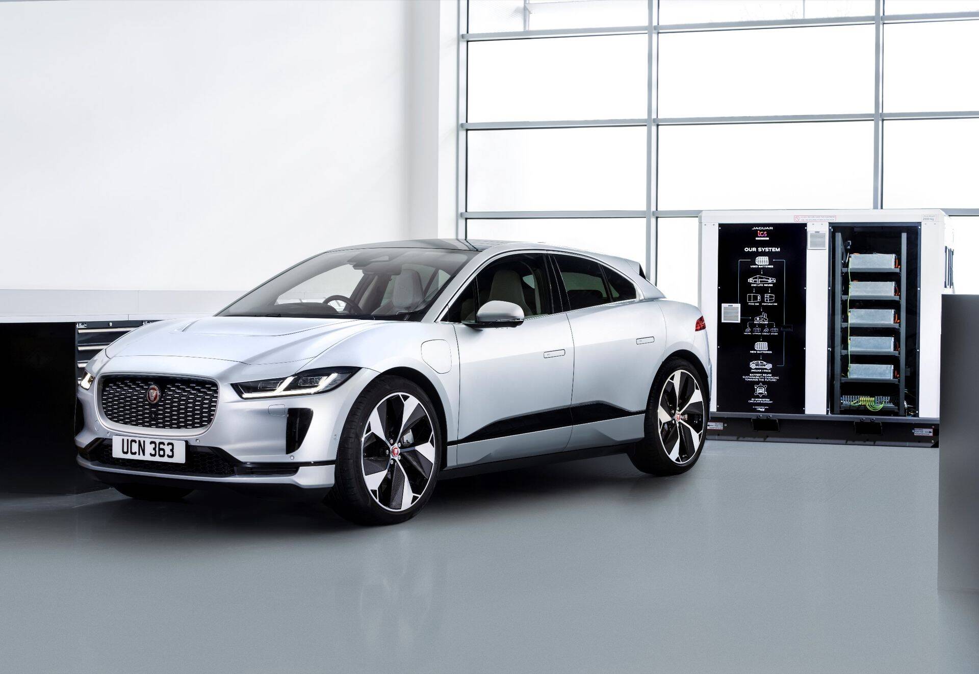 Jaguar I-PACE'i akude ümbertöötlemine (tootja foto)