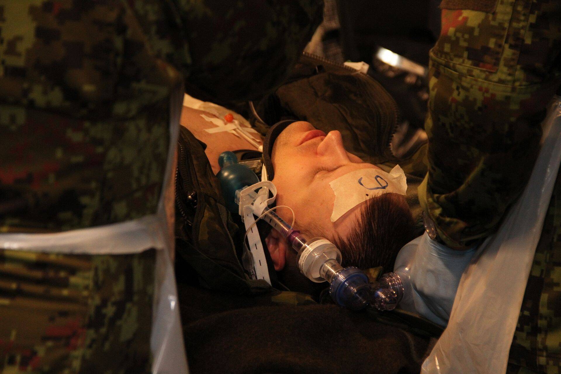 Kannatanu  sõja- ja katastroofimeditsiini keskuse suurharjutusel Varblaserünnak