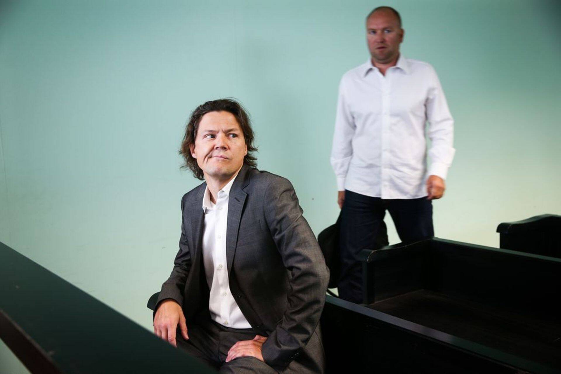 Tõnis Haavel (vasakul) ja Harles Liiv kevadel Harju maakohtus.