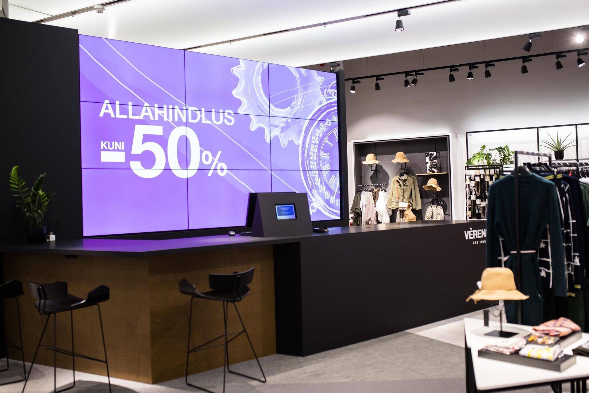 Videoseinalahendus Vèrenni kaupluses