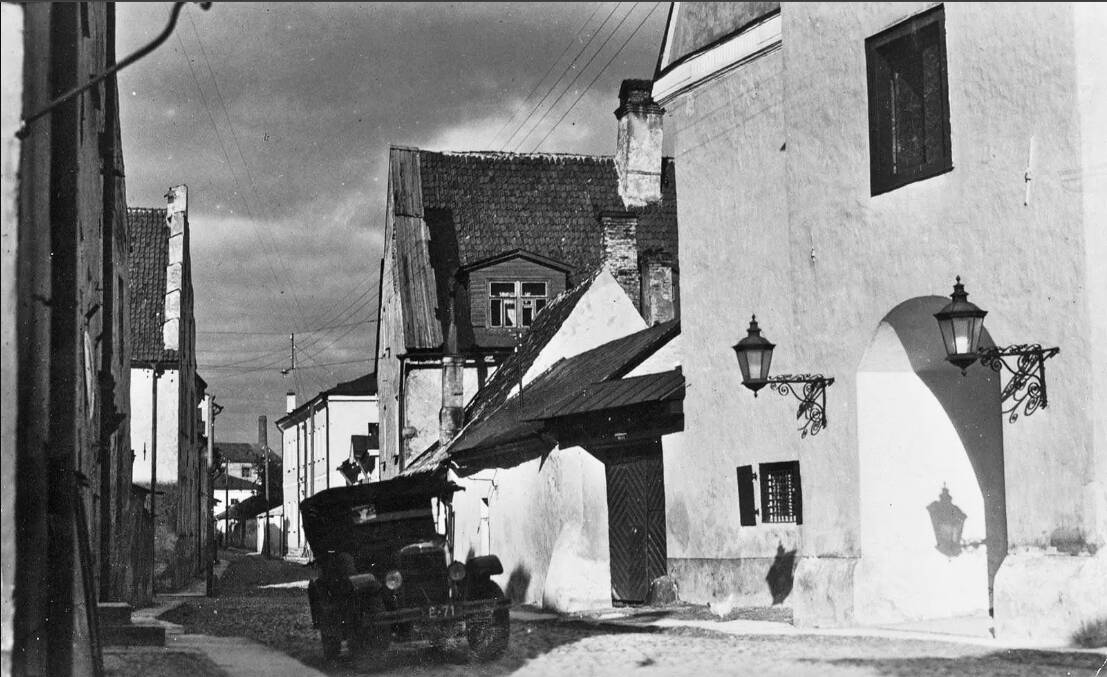 Narva vana keskus, 1930. aastate algus. Foto: Narva Muuseum