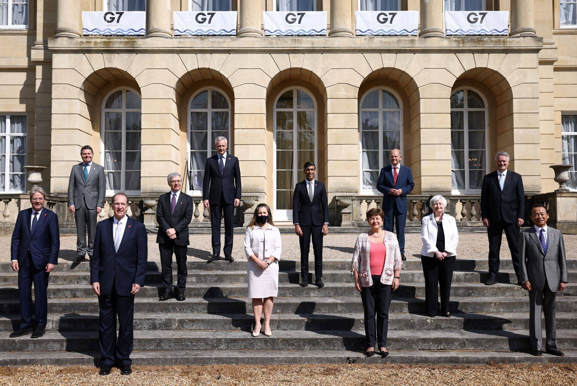 Министры финансов стран G7 в Лондоне.