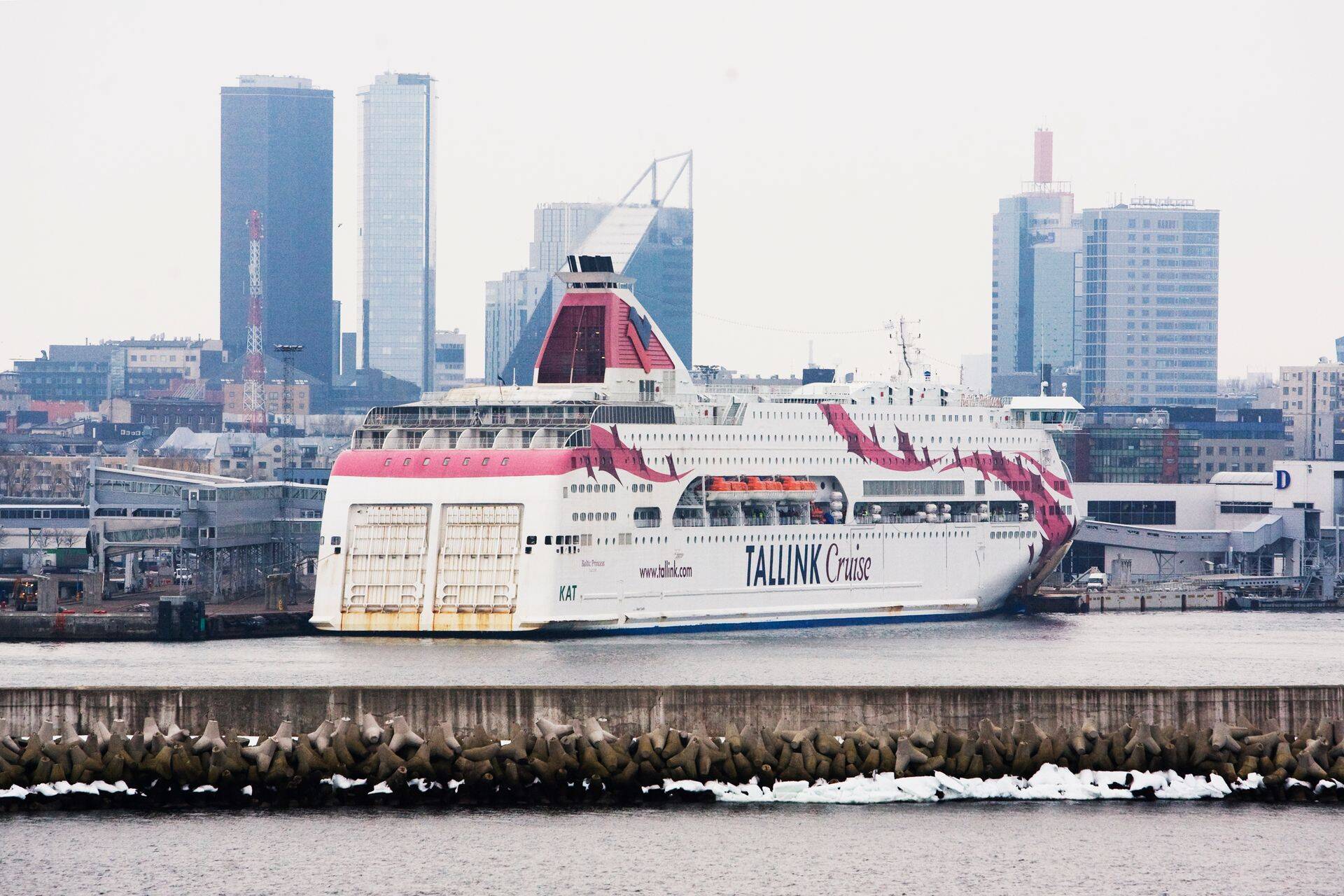 Tallinki Baltic Princess Tallinna sadamas.