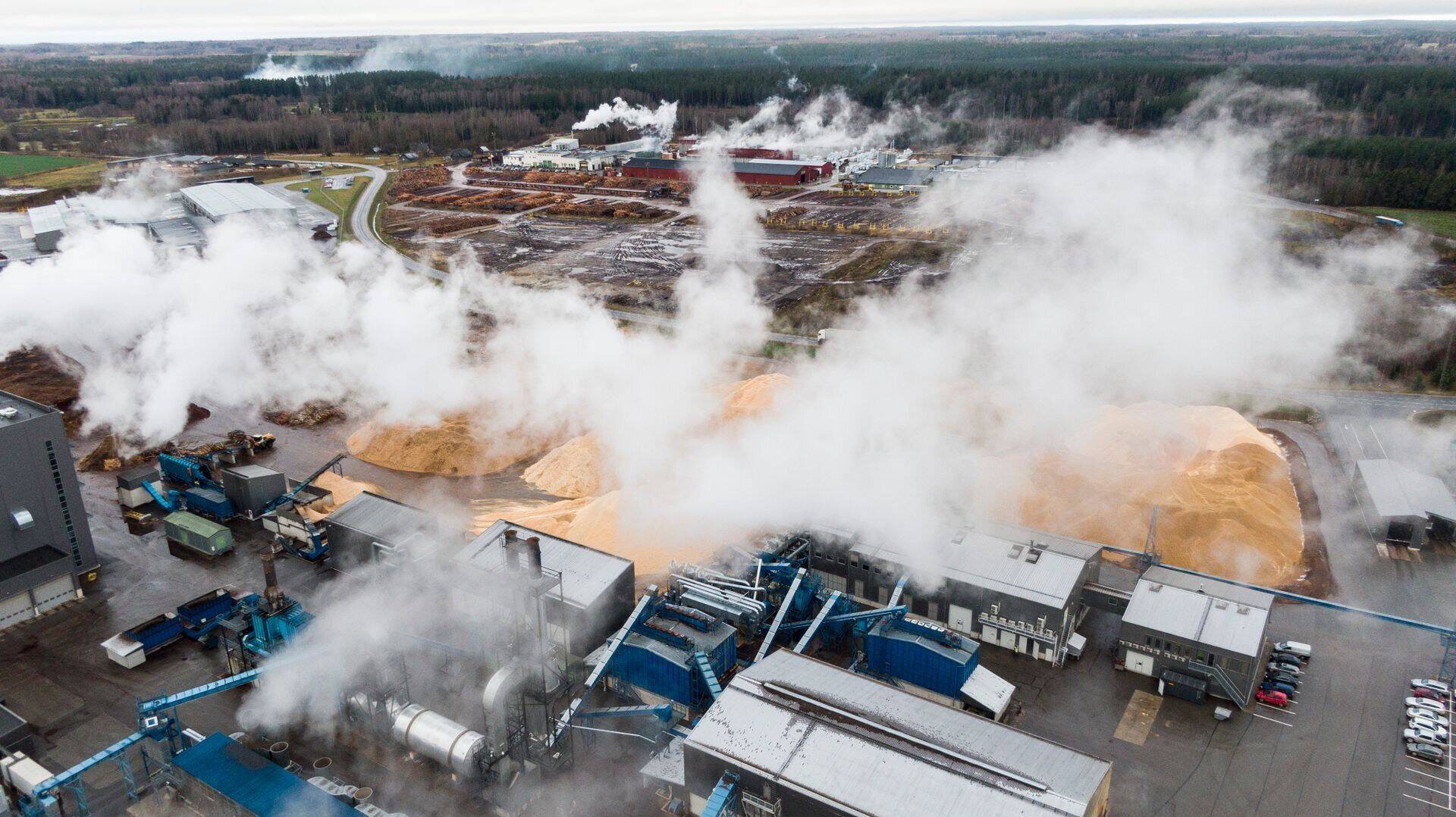 Graanul Investi pelletitehas Osulas.