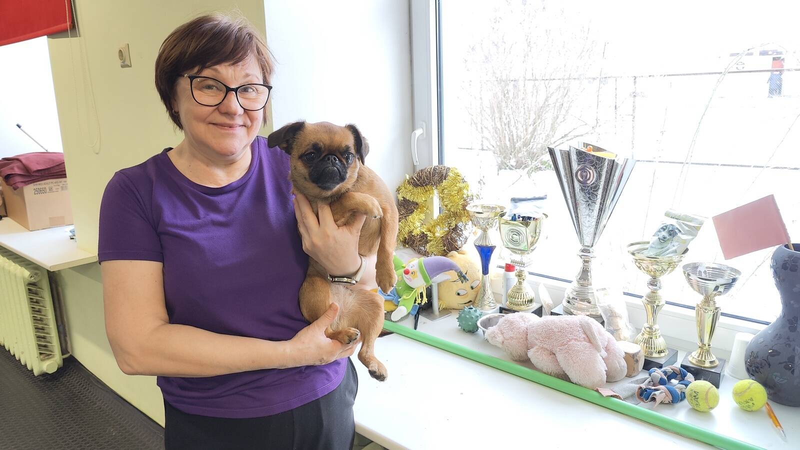 Преподаватель Наталья Жгун с одним из своих учеников.