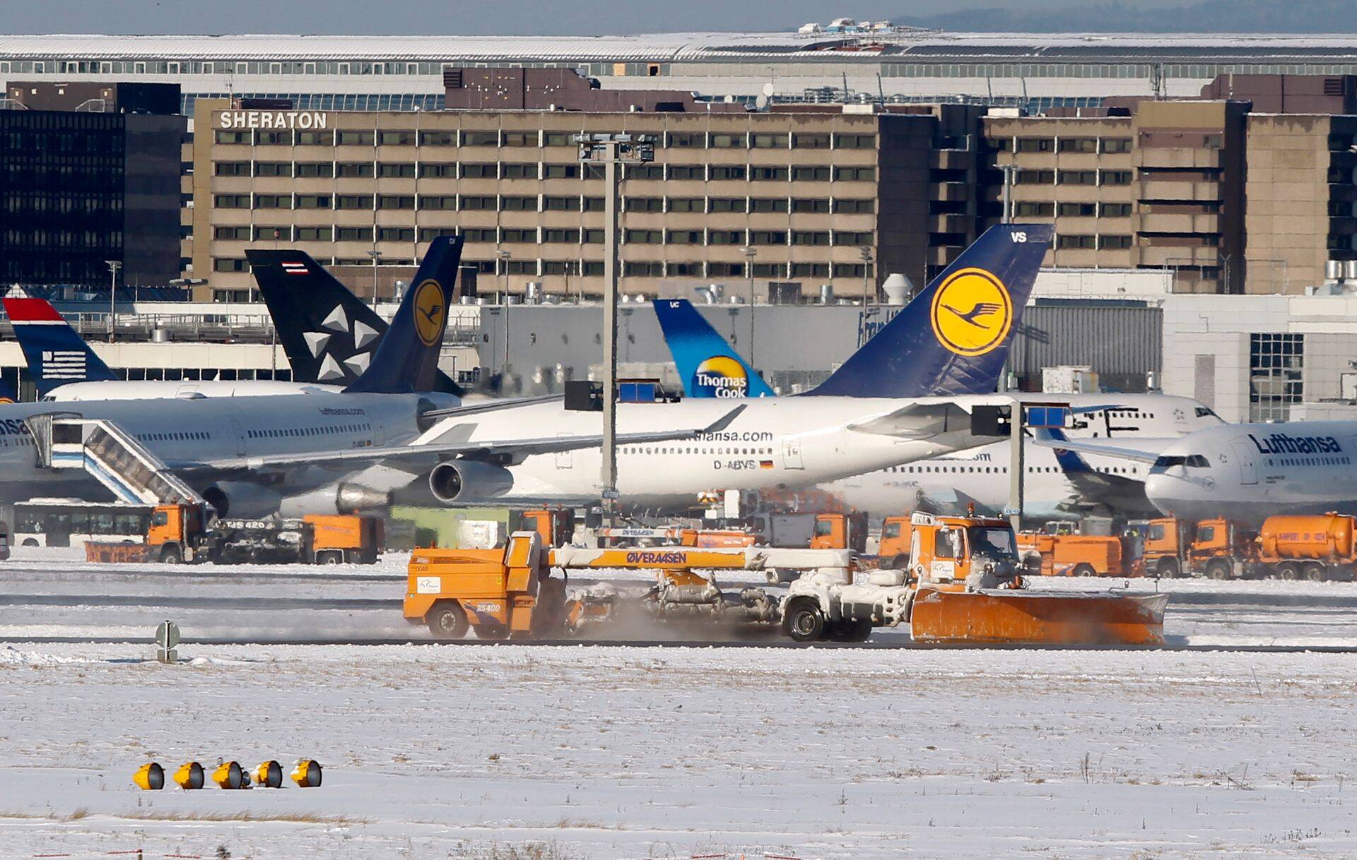 Euroopa üks suurimatest lennujaamadest Frankfuris.