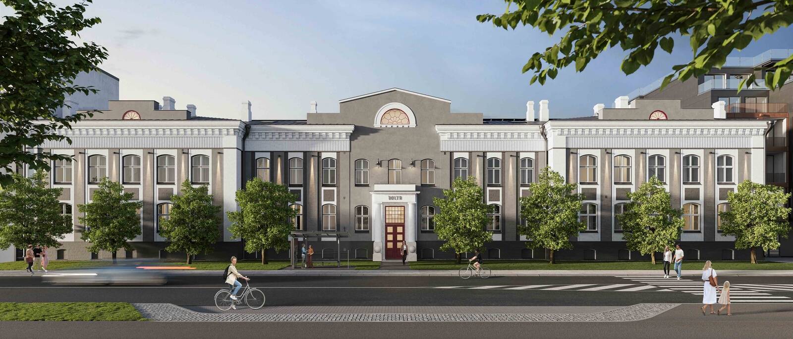 49-127 ruudused Volta Villa kodud on kuni 3,6 meetri kõrguste lagedega (Visuaal: Apex Arhitektuuribüroo).
