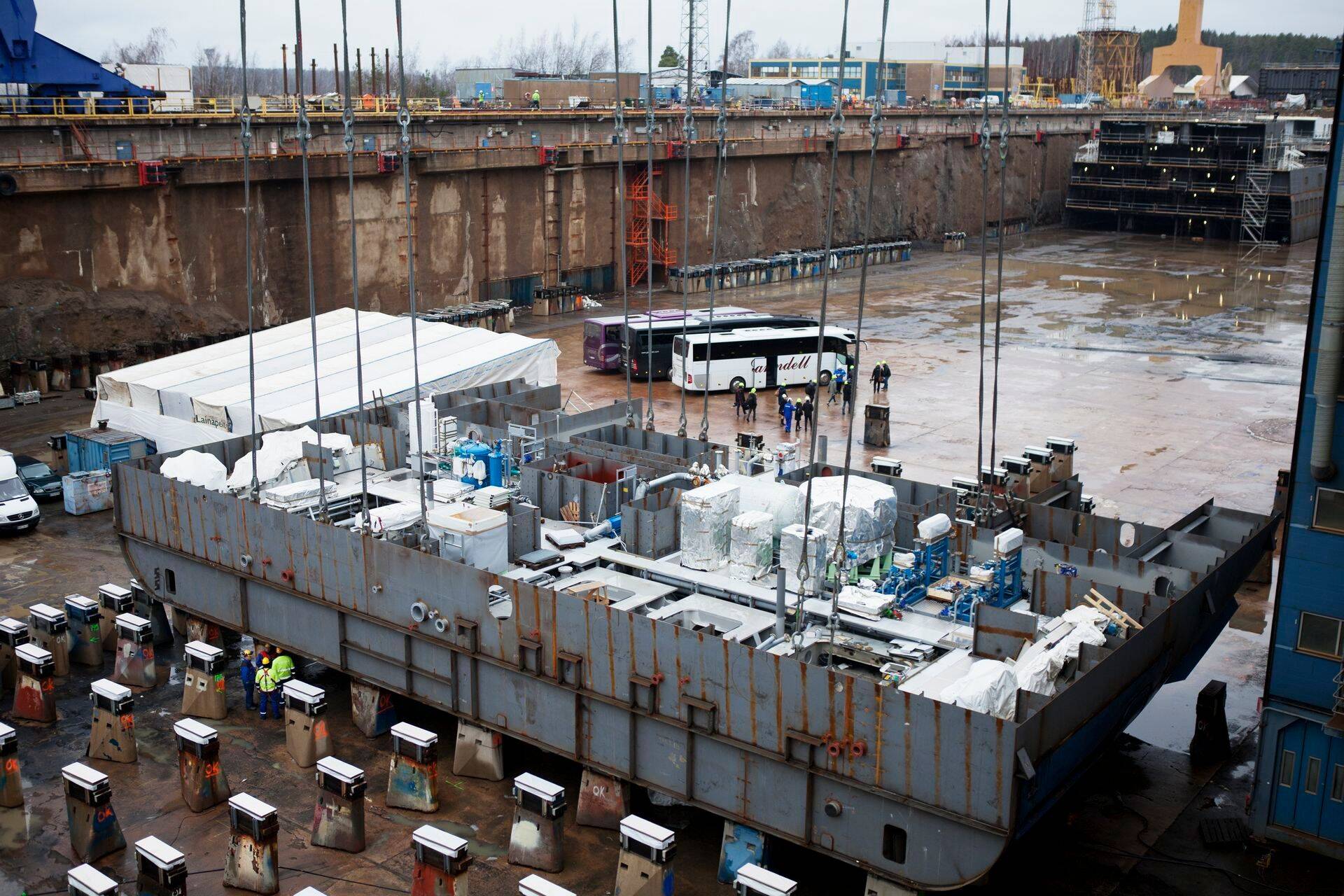 Ka Tallinki uut laeva Megastar ehitatakse Turu tehases.