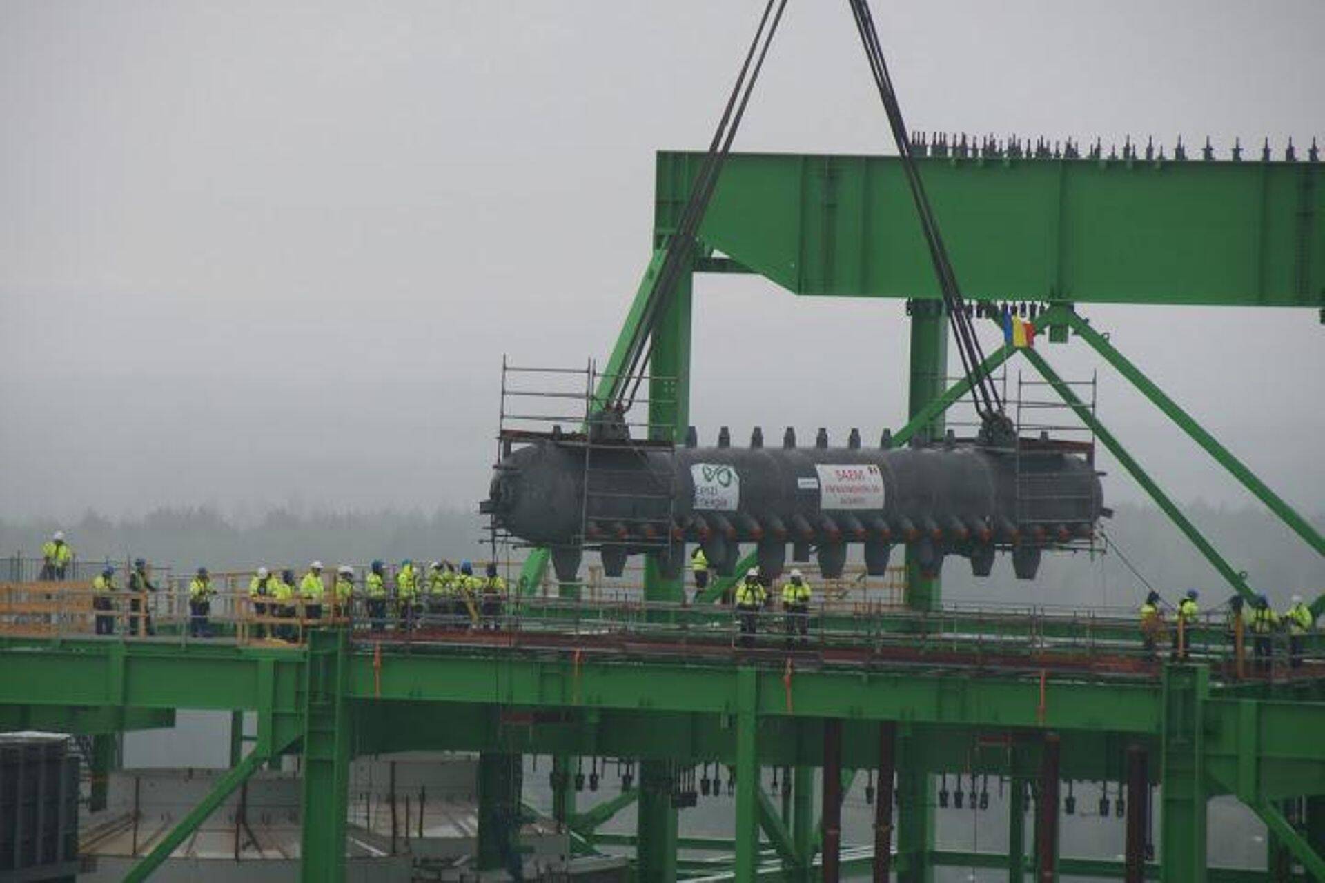 Строительство электростанции «Аувере» достигло середины