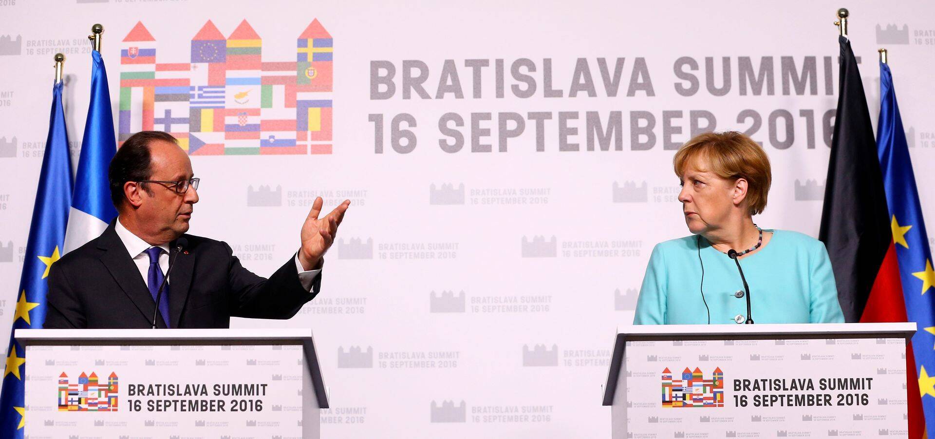Prantsusmaa president Francois Hollande ja Saksamaa kantsler Angela Merkel