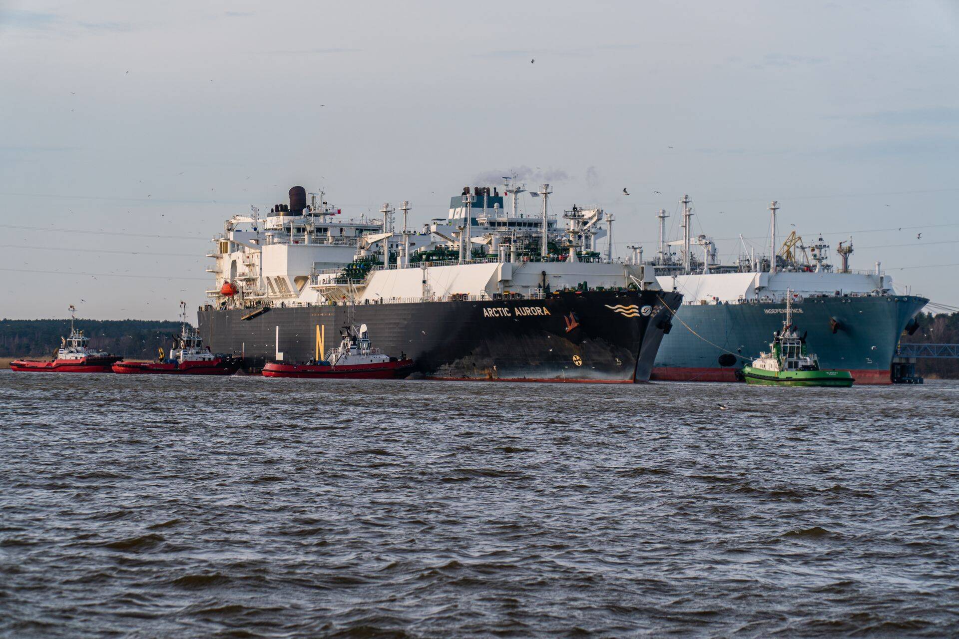 Tanker on jõudnud Klaipeda sadamasse.