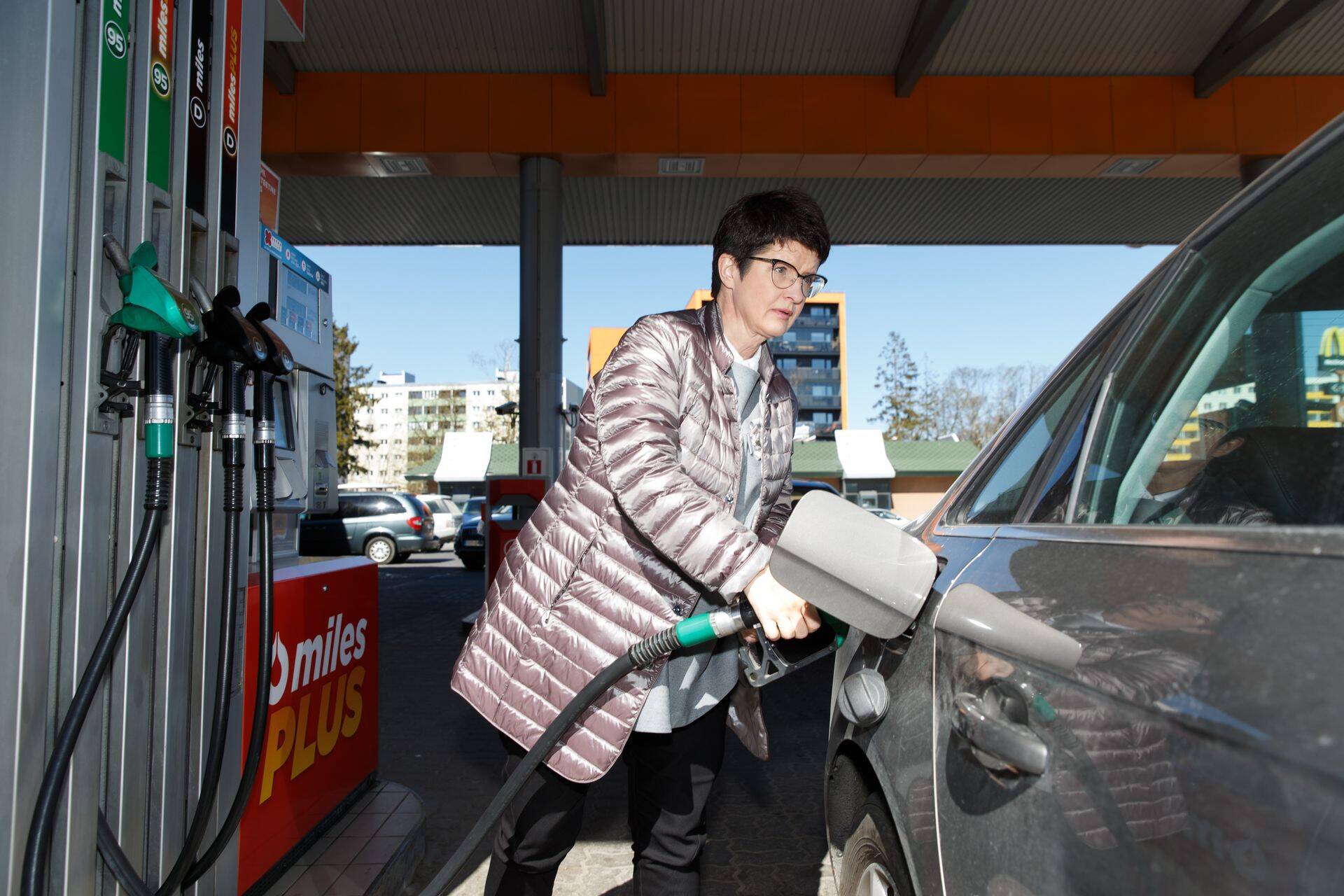 Circle K juht Kai Realo Mustamäe tanklas.