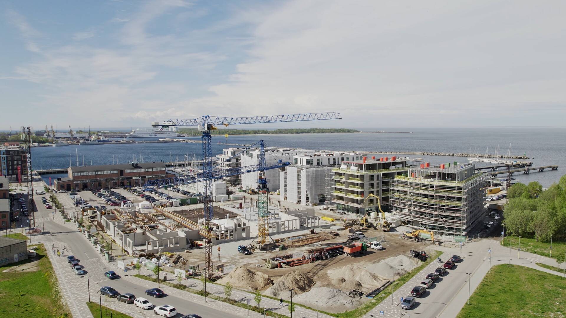 Allveelaeva tänava ehitusplats.