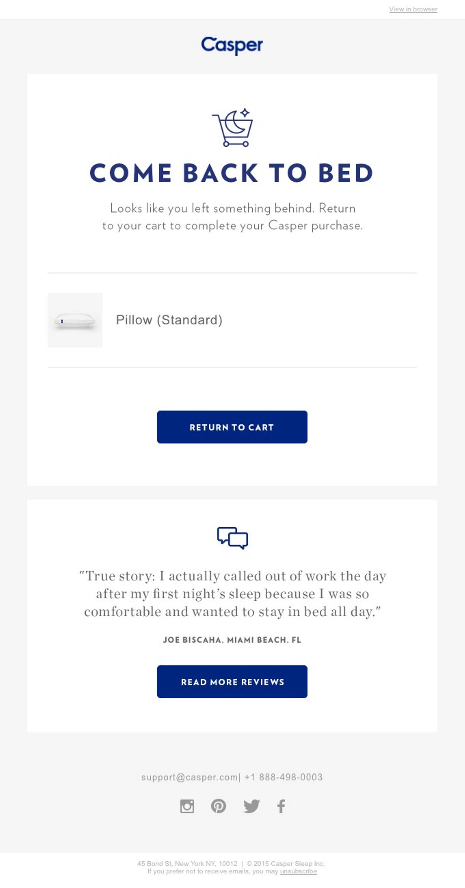 Casper'i e-mail, leitav Really Good Emails lehel