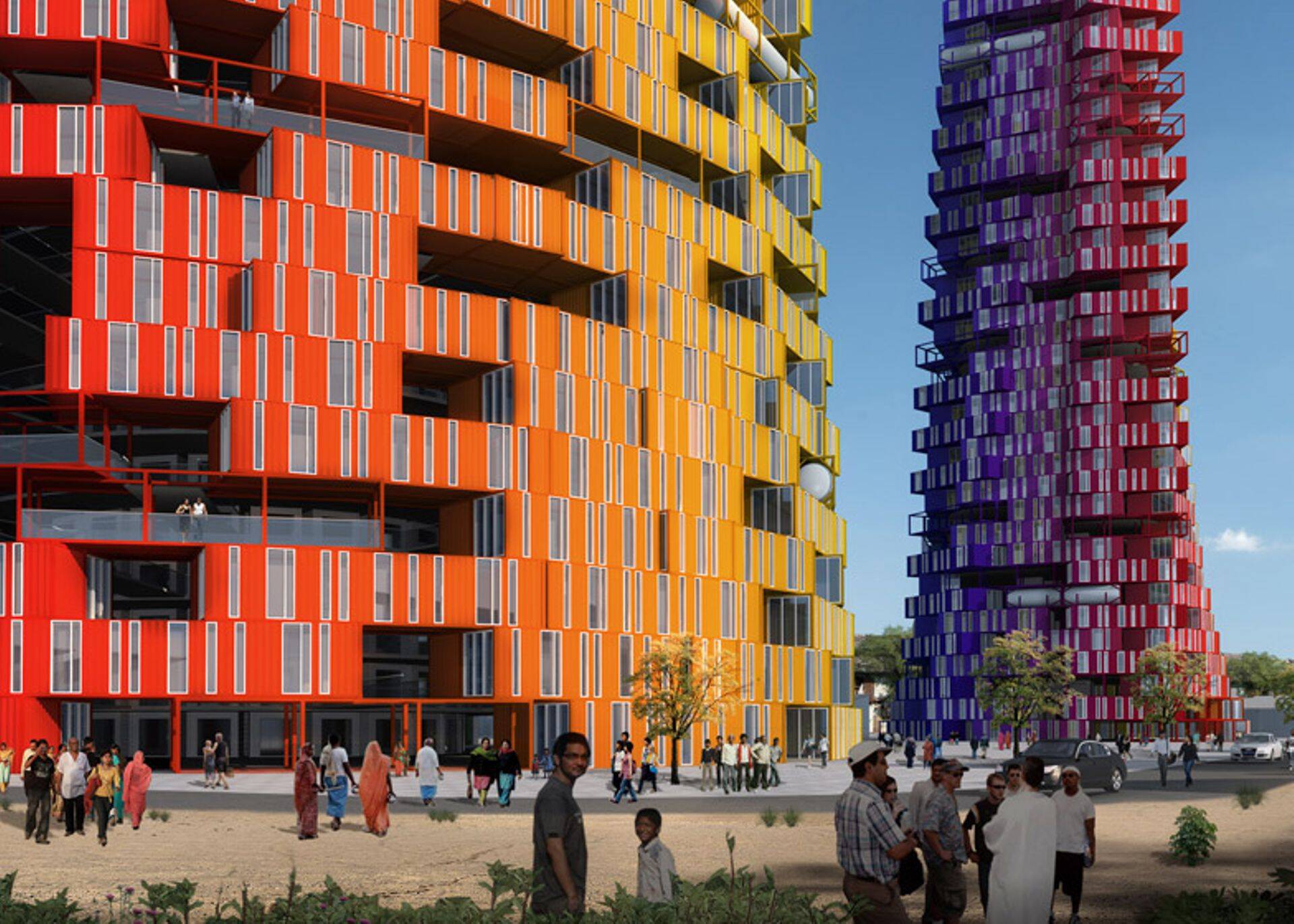 Kortermajad merekonteineritest