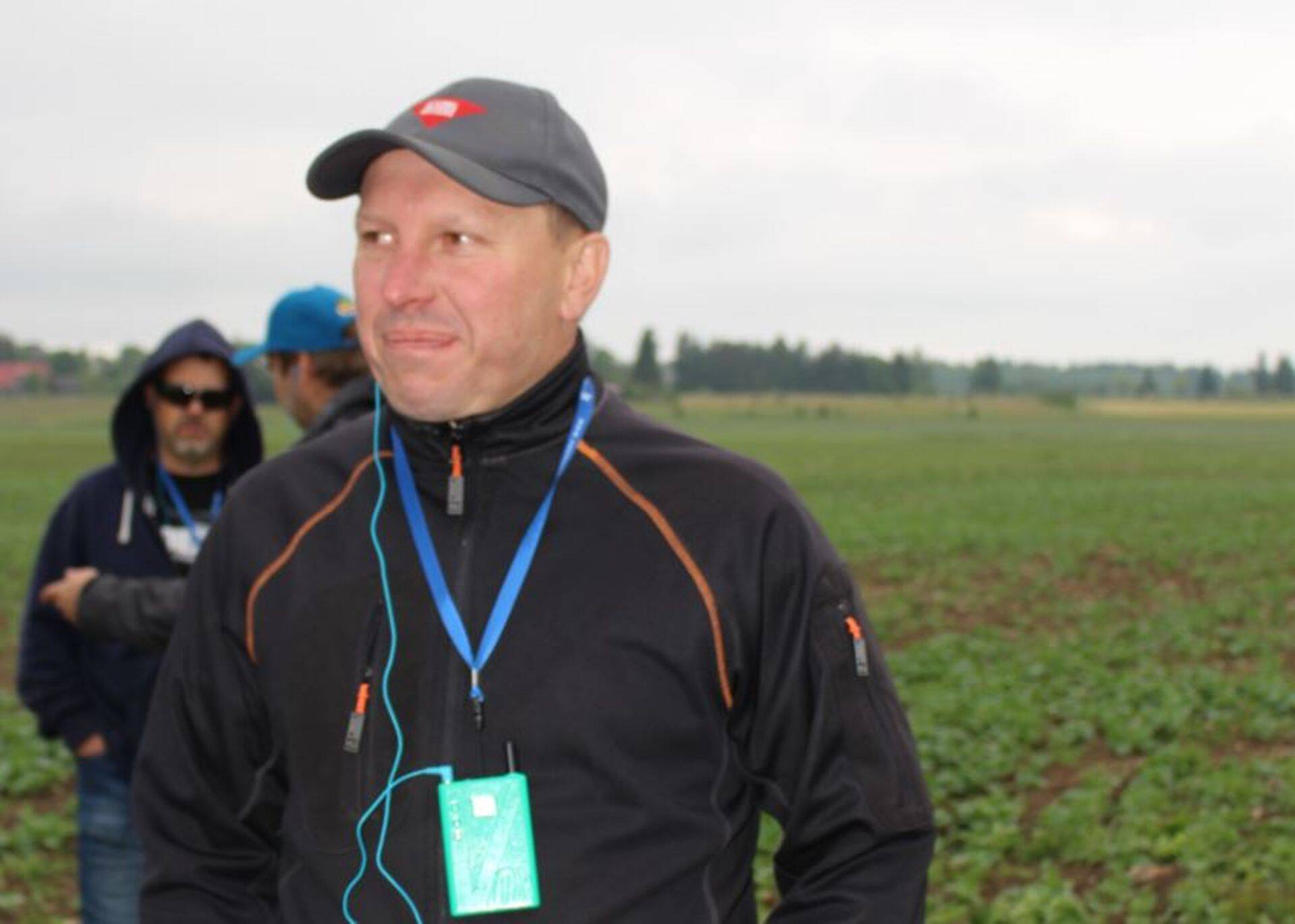 Jaanus Ajaots Scandagra Eesti tänavusel põllupäeval Nissis.