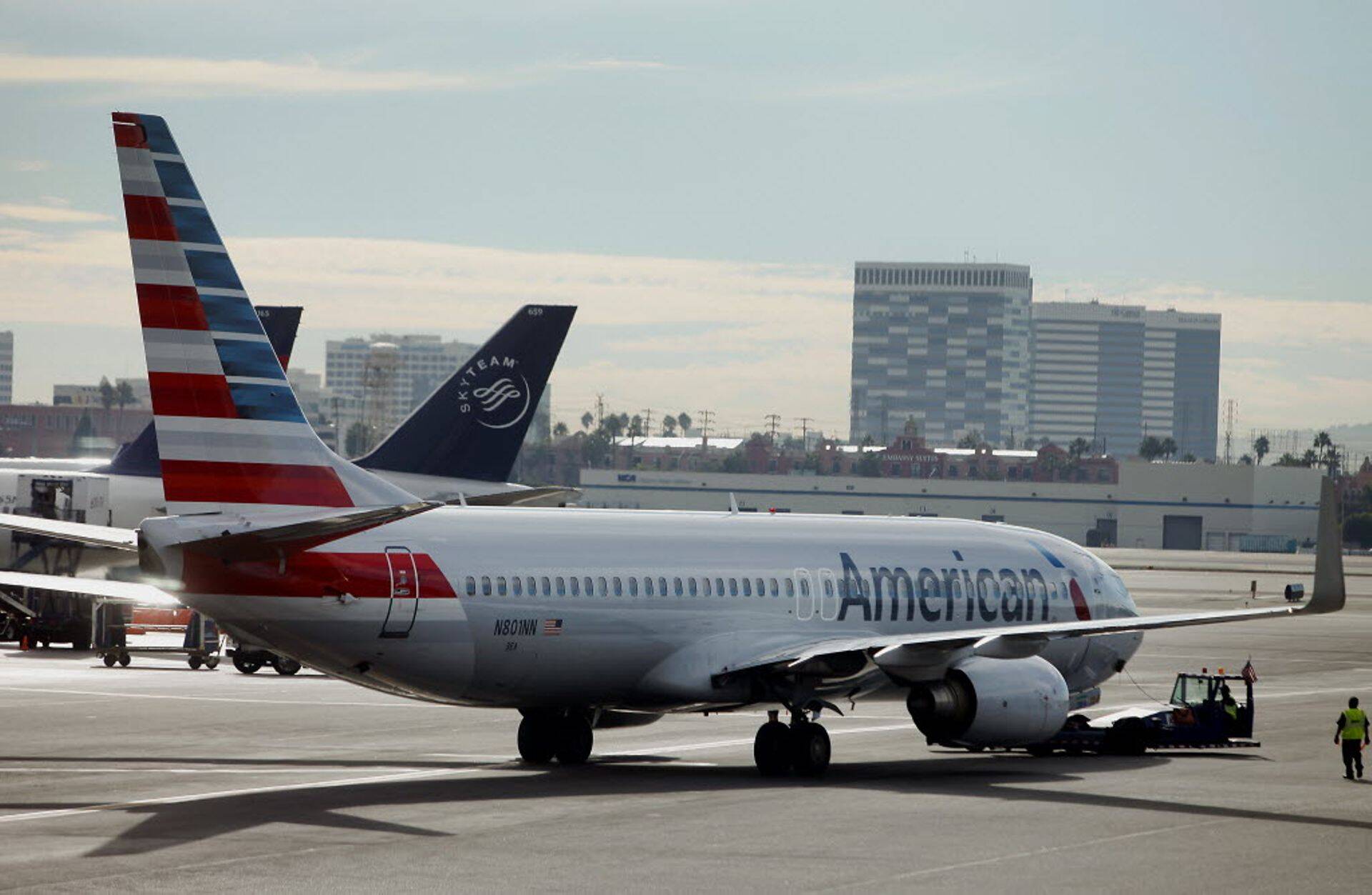 American Airlinesi lennuk.