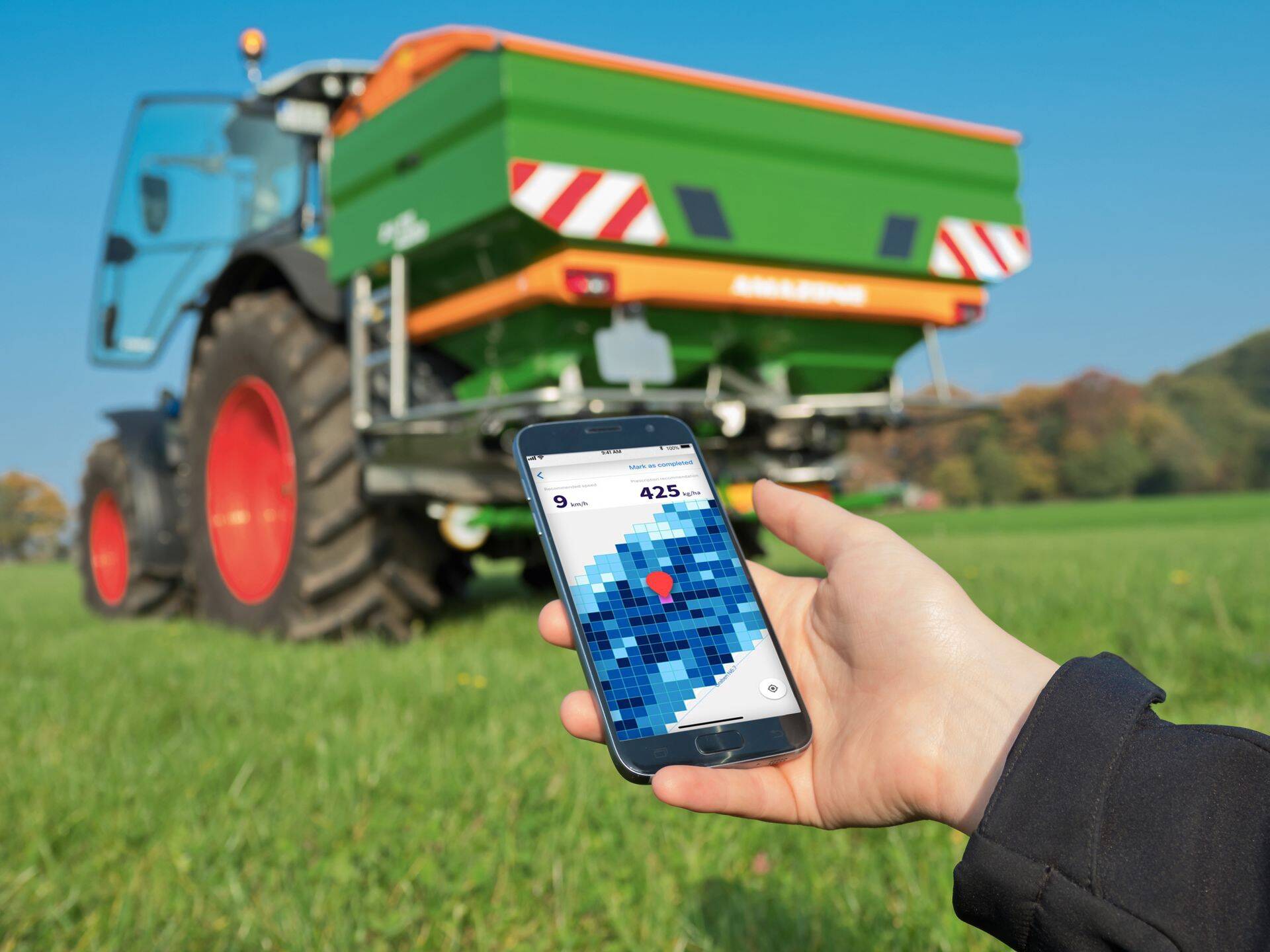 Amazone väetisekülvikud ühilduvad Atfarm rakendusega ideaalselt.