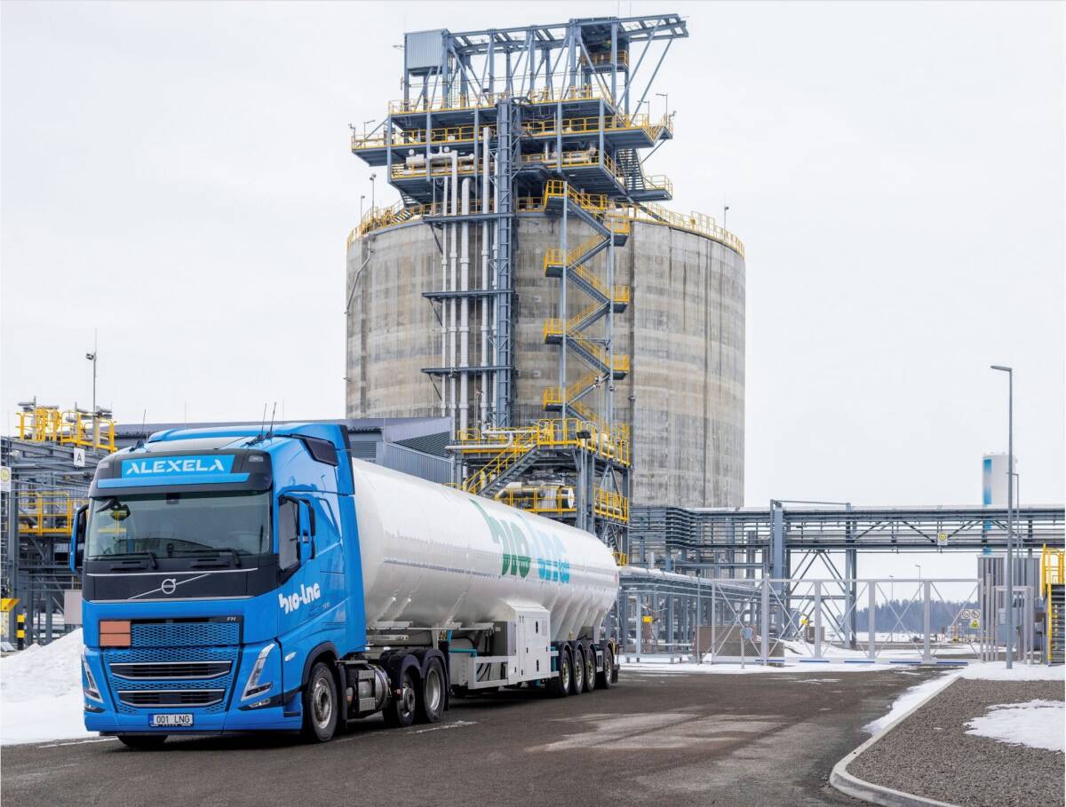Alexela rajatud LNG-terminal Soomes Haminas.