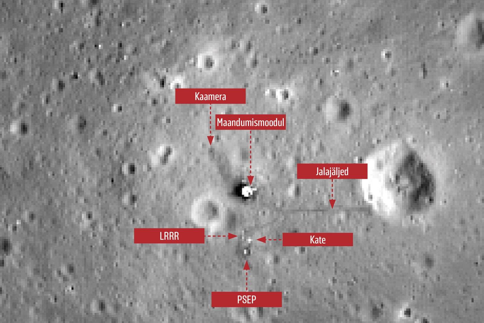 1969. aastal maandus Apollo 11 Kuule. 2012. aastal pildistas kosmosesond missioonist jäänud jälgi.
