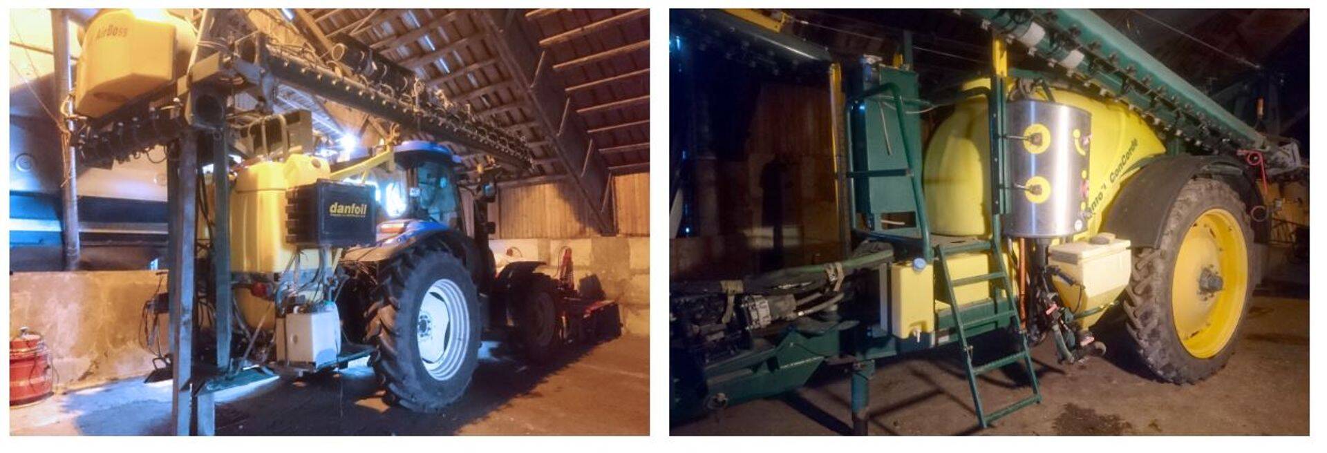 Tulevaks hooajaks soetas Kaido lisaks 1000l paagiga rippes Danfoil AirBoss pritsile (vasakul) ka 3000l paagiga järelveetava pritsi Danfoil ConCorde (paremal).