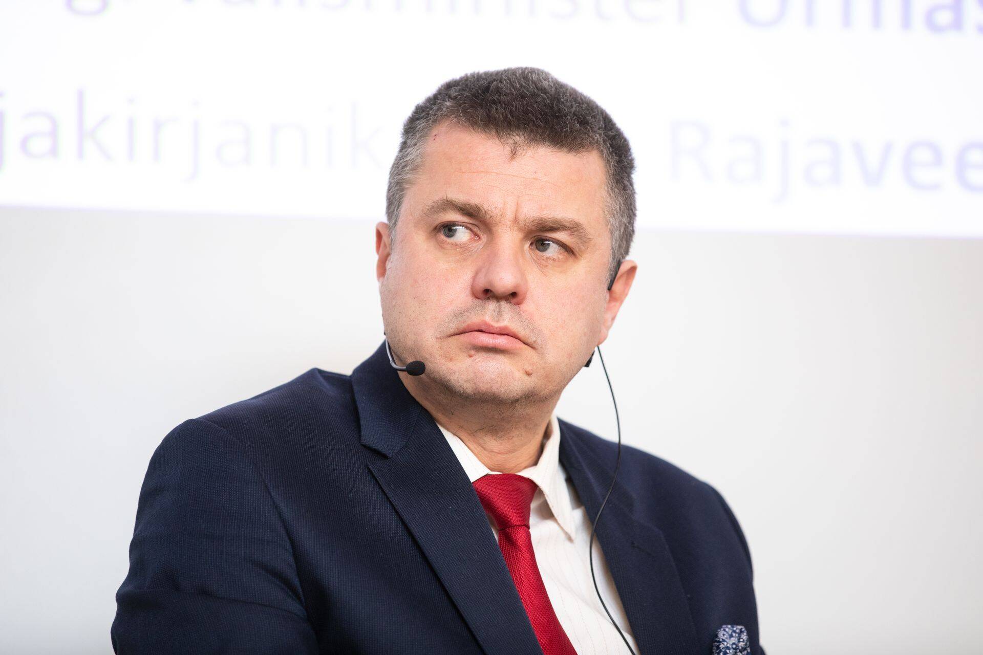 Välisminister Urmas Reinsalu eelmisel nädalal IKT aastakonverentsil.