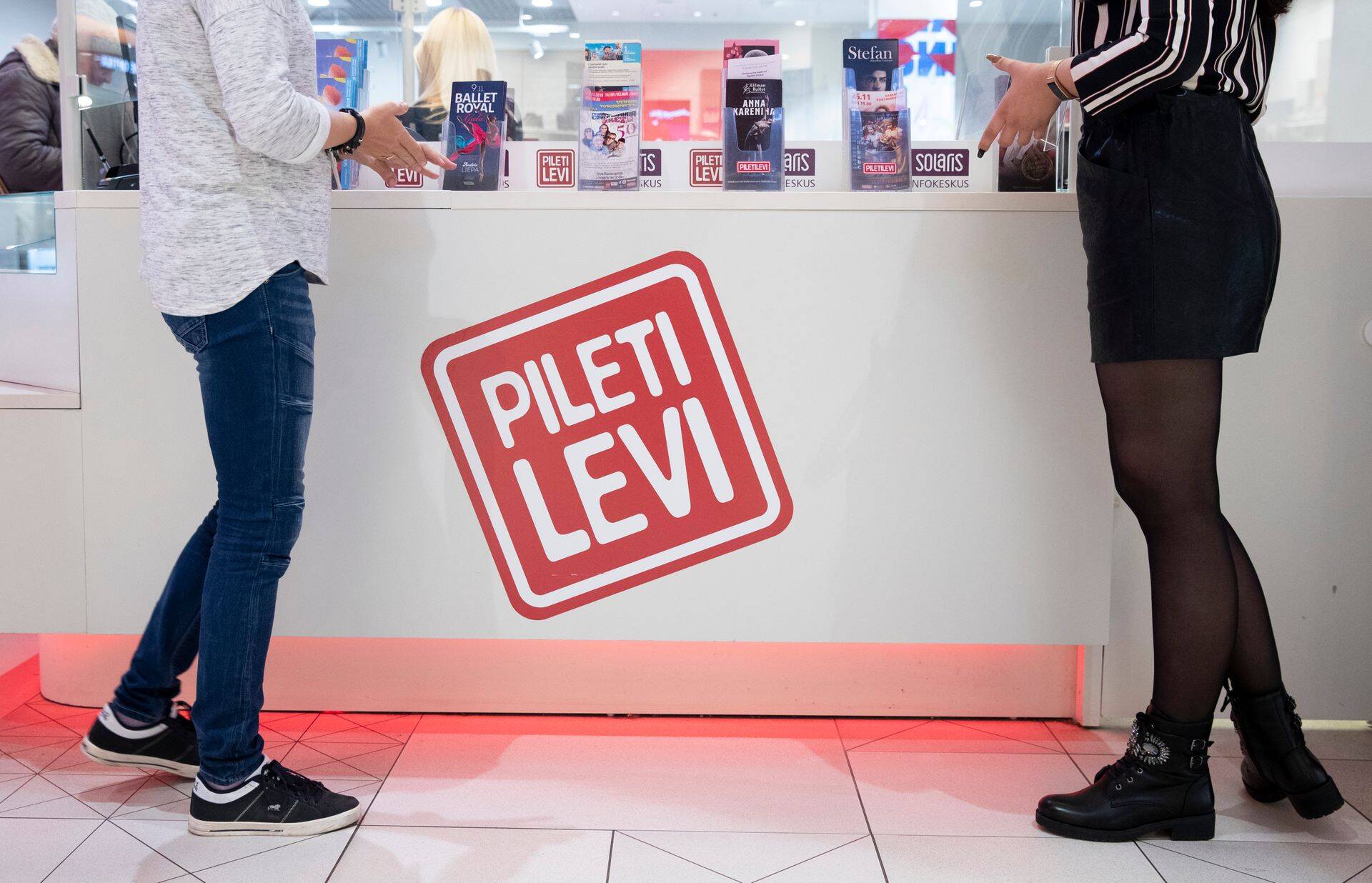 Piletilevi müügipunkt Solarise keskuses.