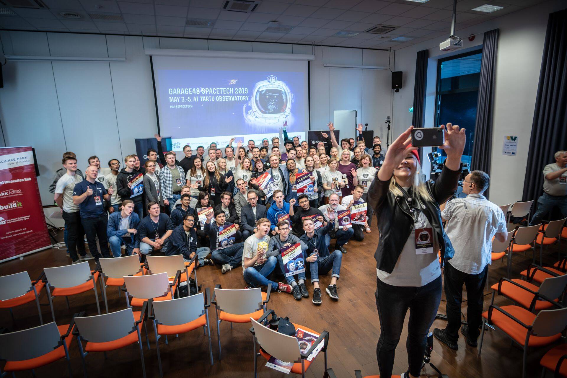 Garage48 SpaceTech toimus Tartu observatooriumis, tuues kokku ligi sada kosmosehuvilist.