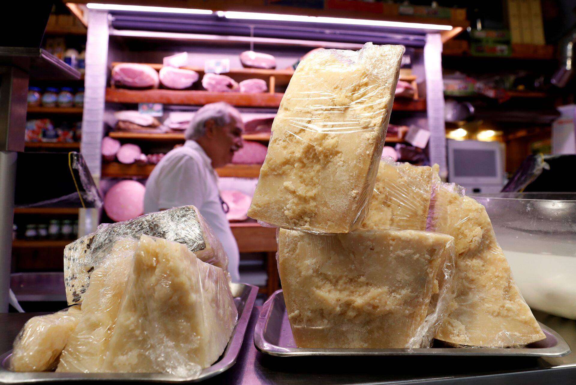 Kogu Euroopa juust läheb tollimaksu alla, pildil Itaalia pecorino ja parmesan.