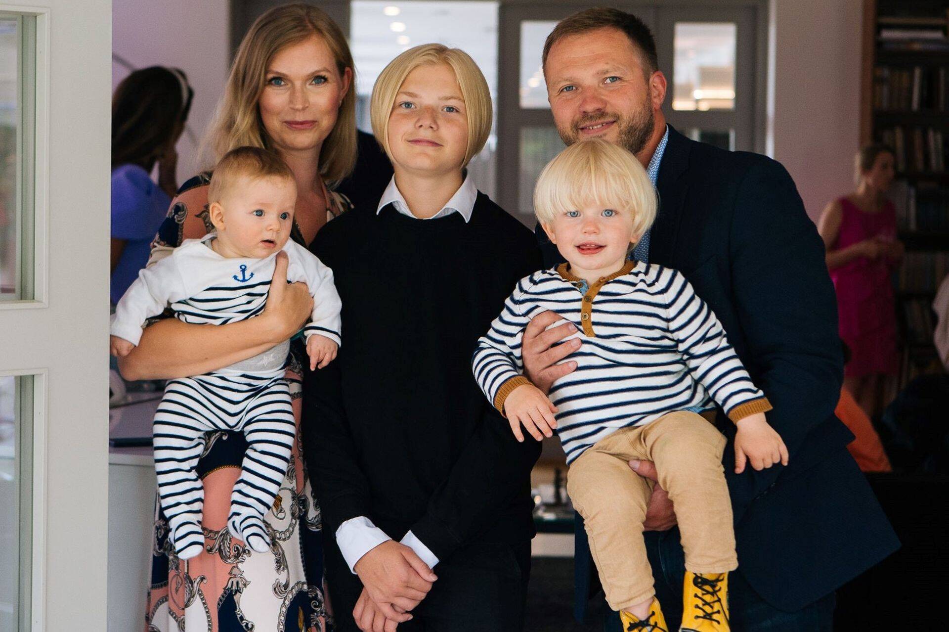 Margus ja Anna-Greta Tsahkna lastega.