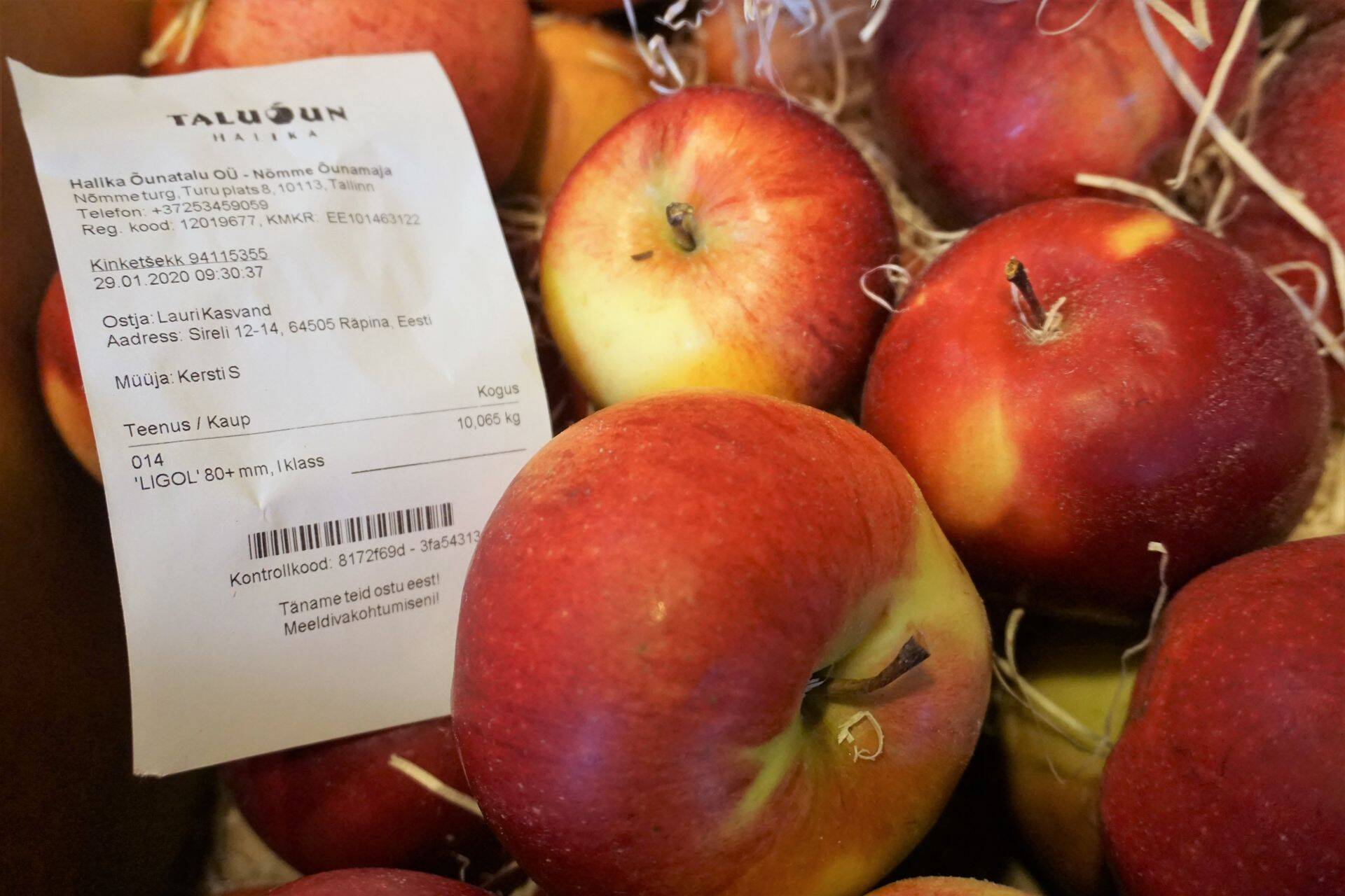 Halika Õunatalu hakkas õunu pakkuma läbi e-poe.