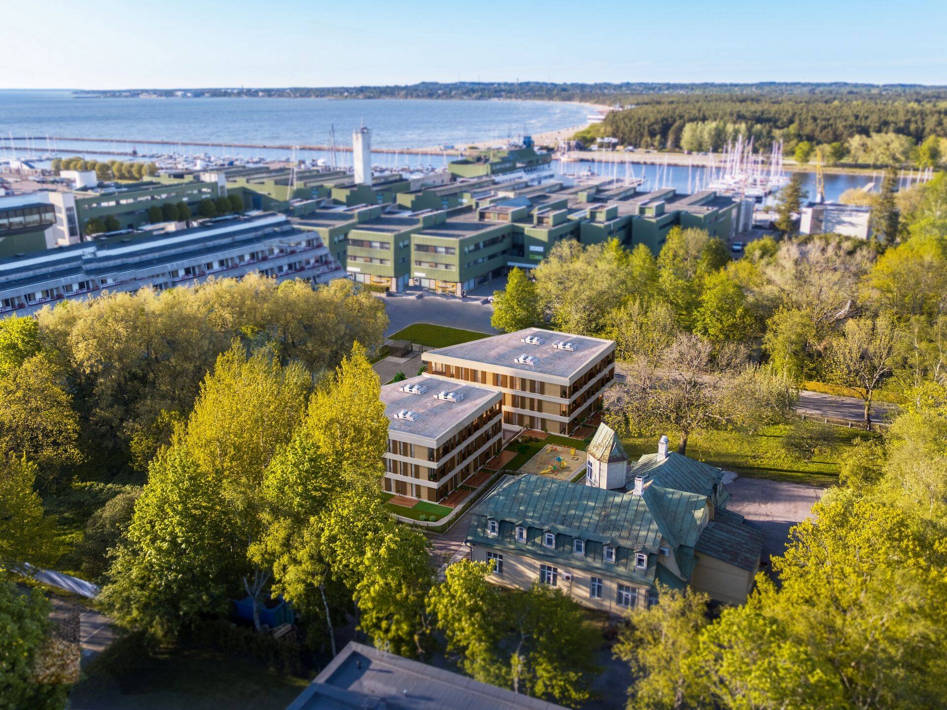 Pirita TOPi naabrusse kerkib kaks kortermaja