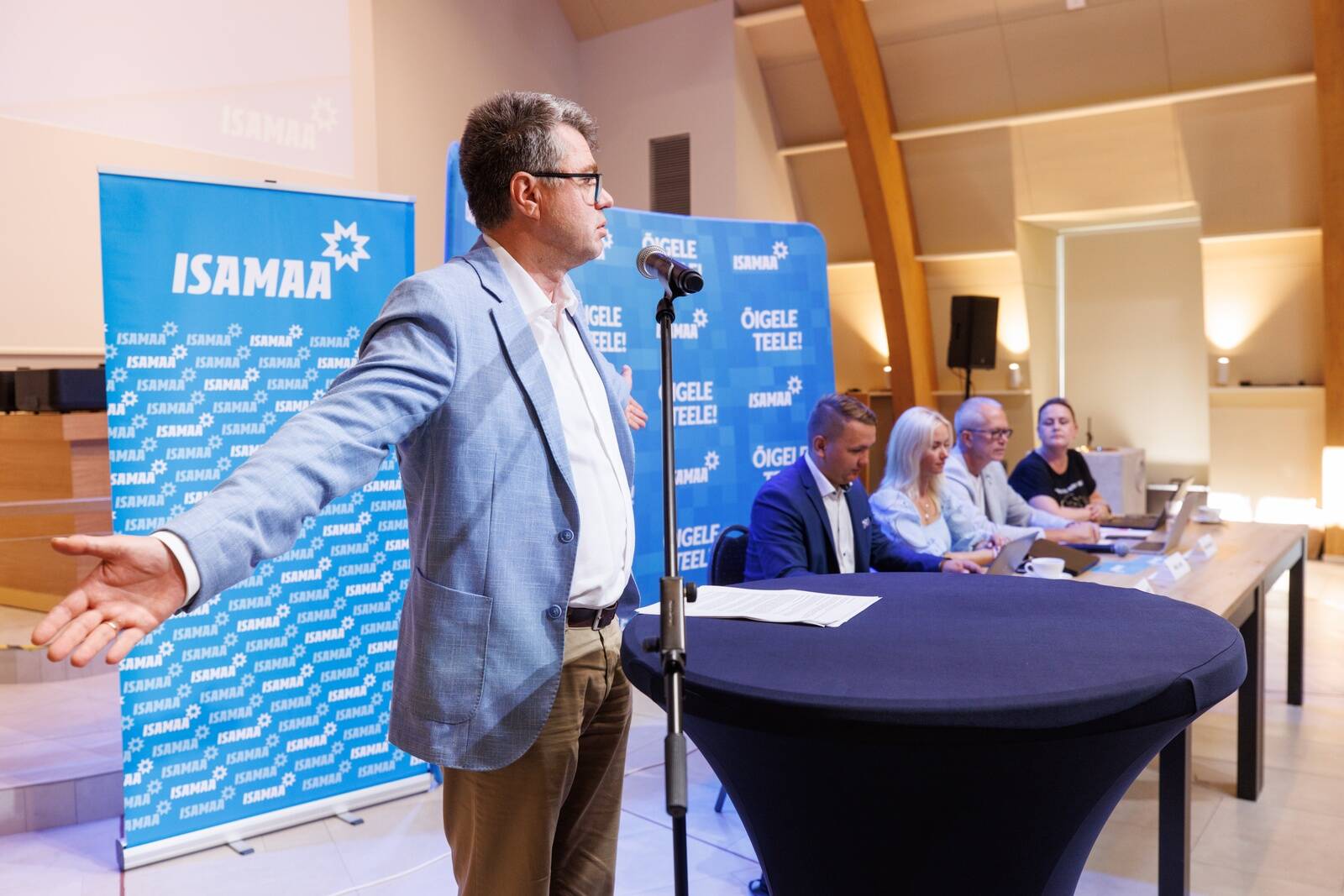 Isamaa esimees Urmas Reinsalu eelmisel aastal kui Isamaa populaarsus oli oma tipu lähedal.
