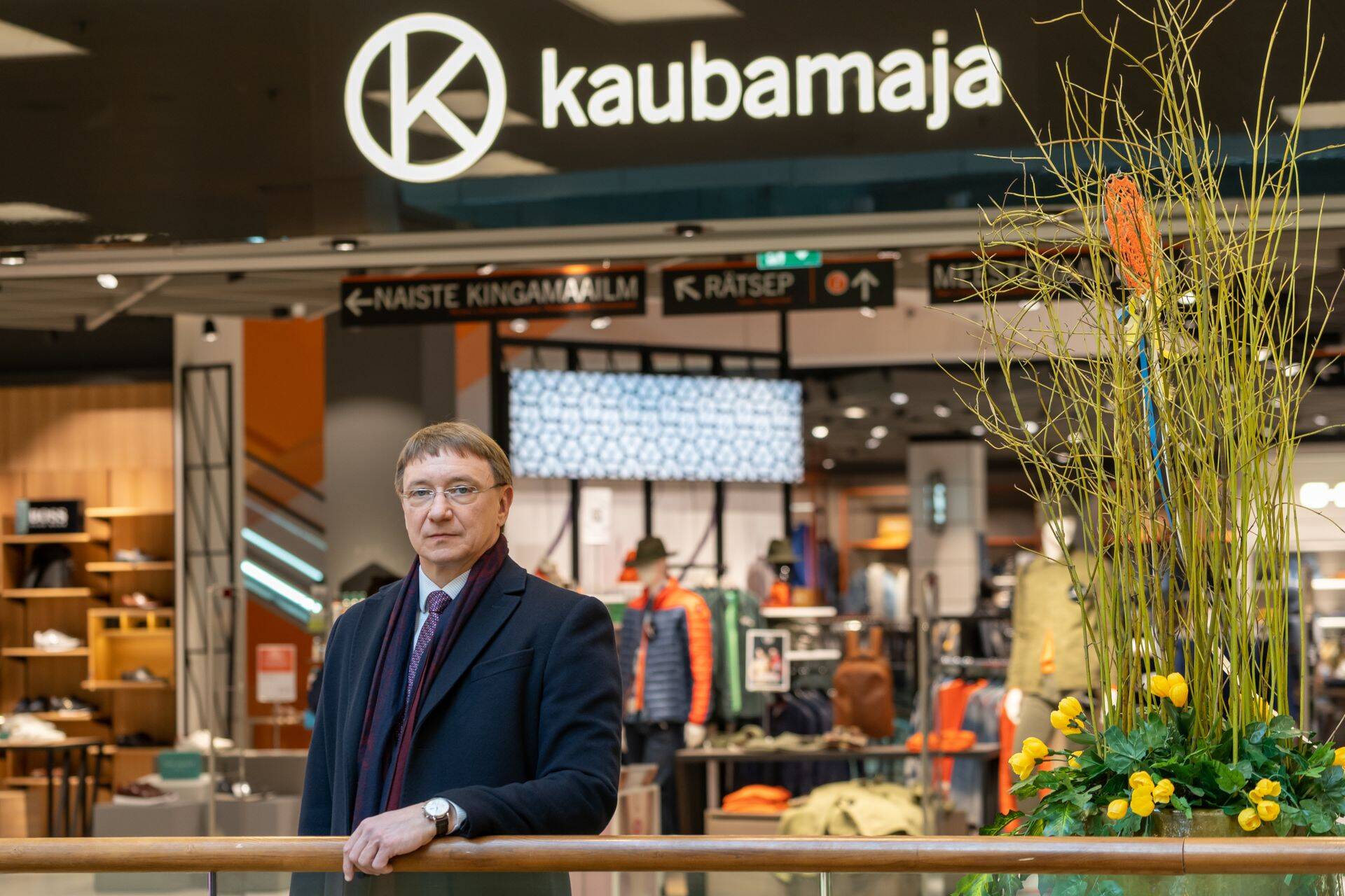 Руокововдитель Tallinna Kaubamaja Рауль Пуусепп. Предприятие предлагает самый высокий дивидендный доход на Таллиннкой бирже (8,8%).