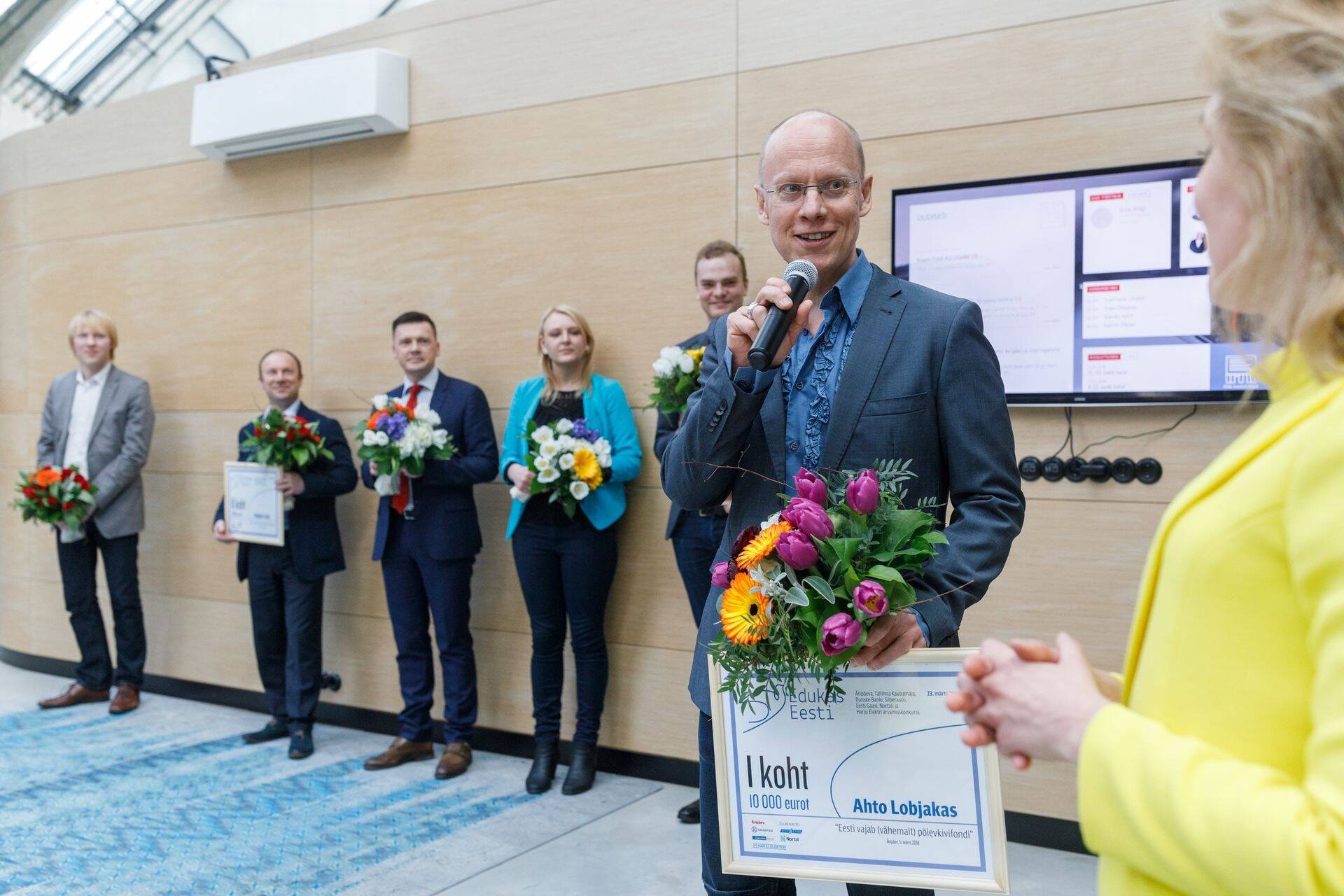 Eduka Eesti arvamuskonkursi võitja Ahto Lobjakas.