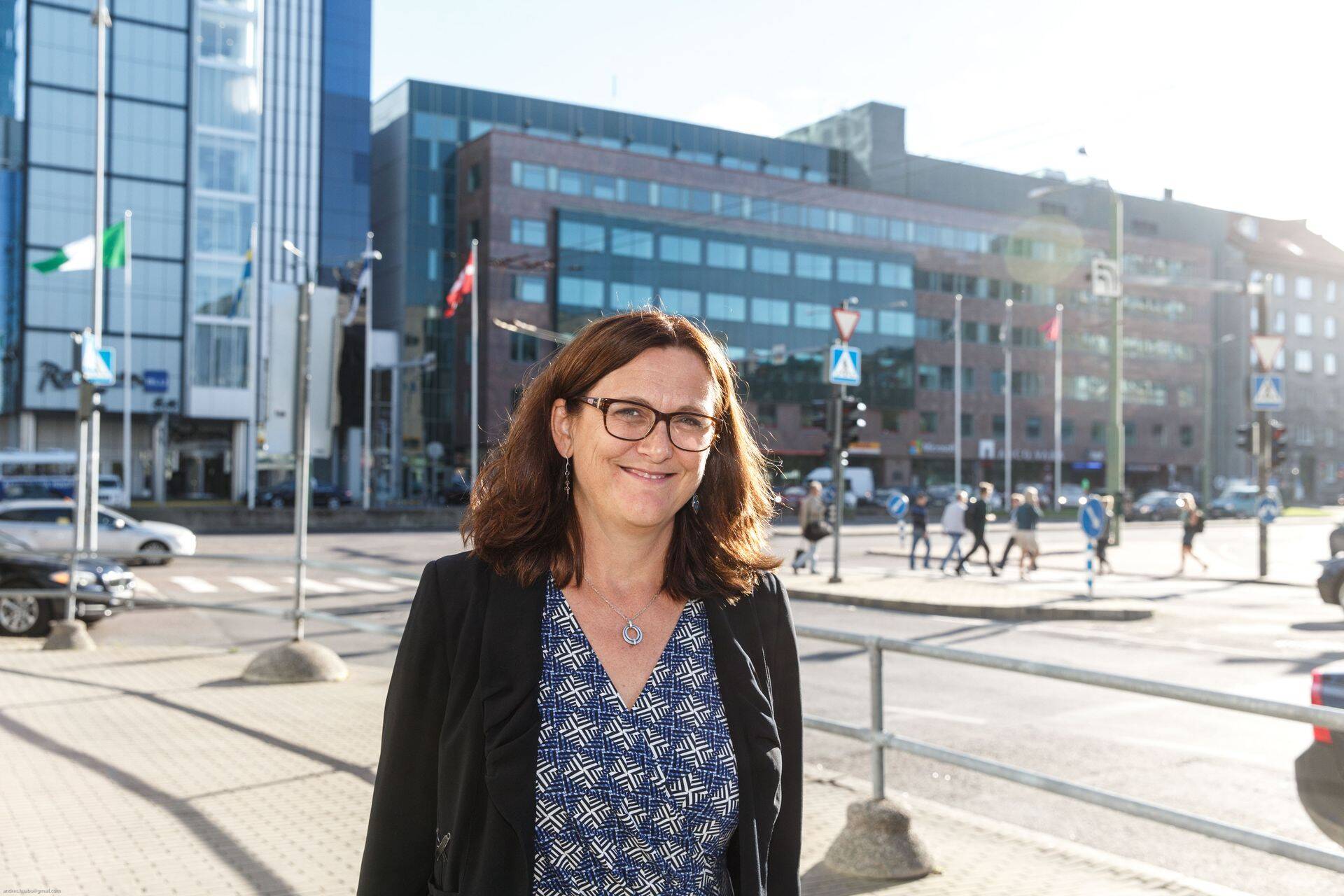 Euroopa Komisjoni kaubandusvolinik Cecilia Malmström Tallinnas.